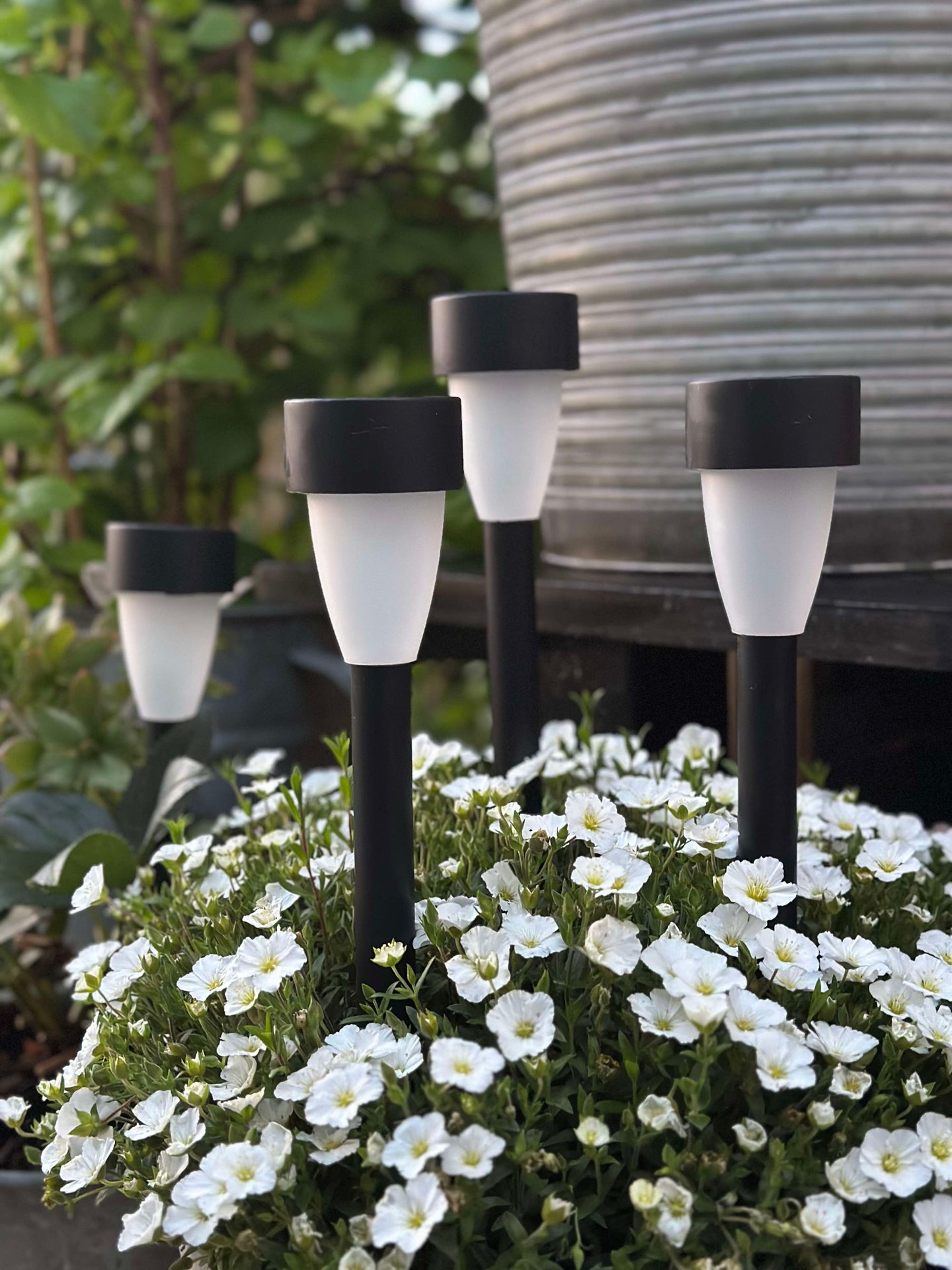 Fackla med solceller – Set om 4 st.