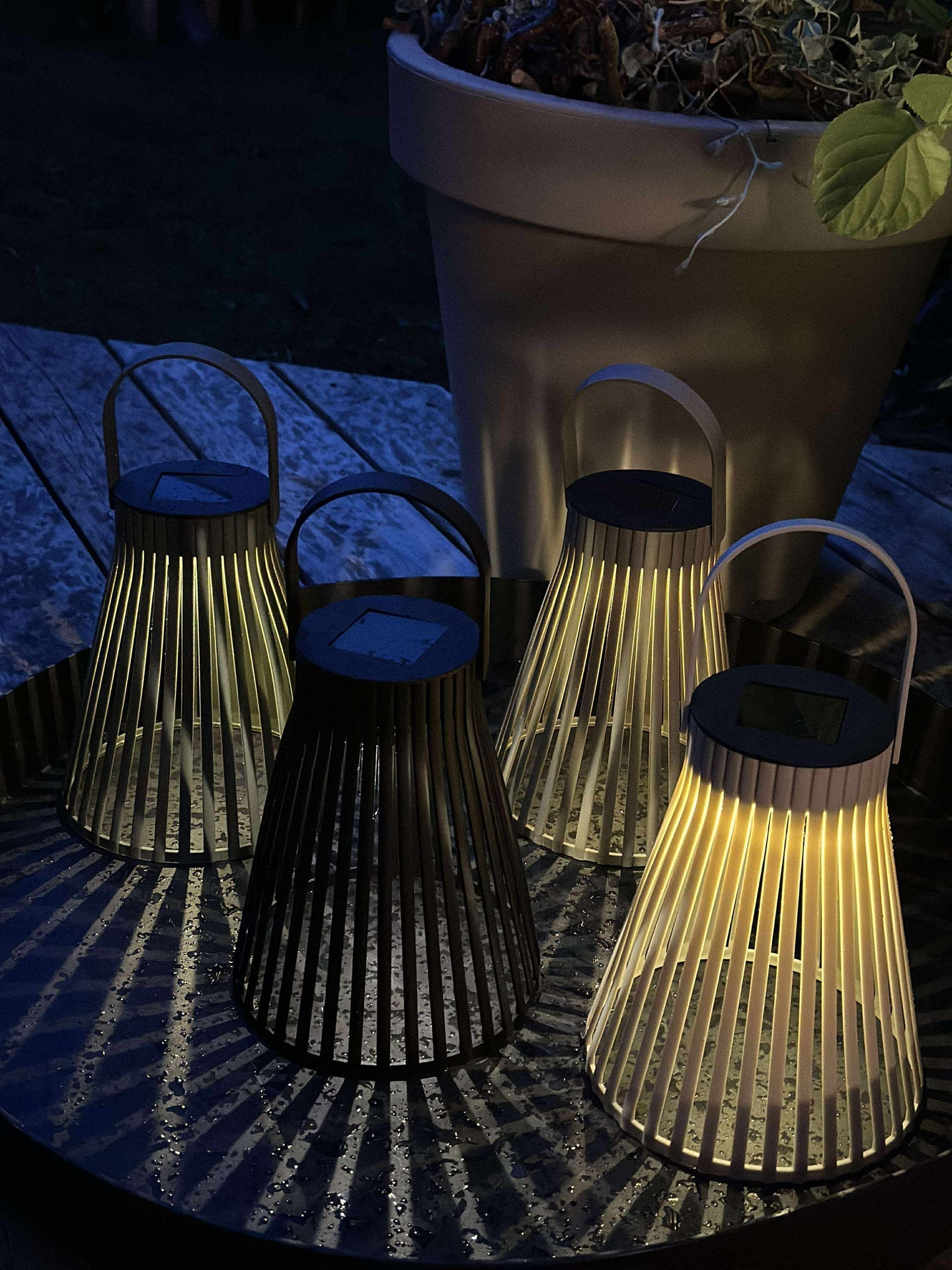 Solcellslykta 18 cm - Flera färgalternativ