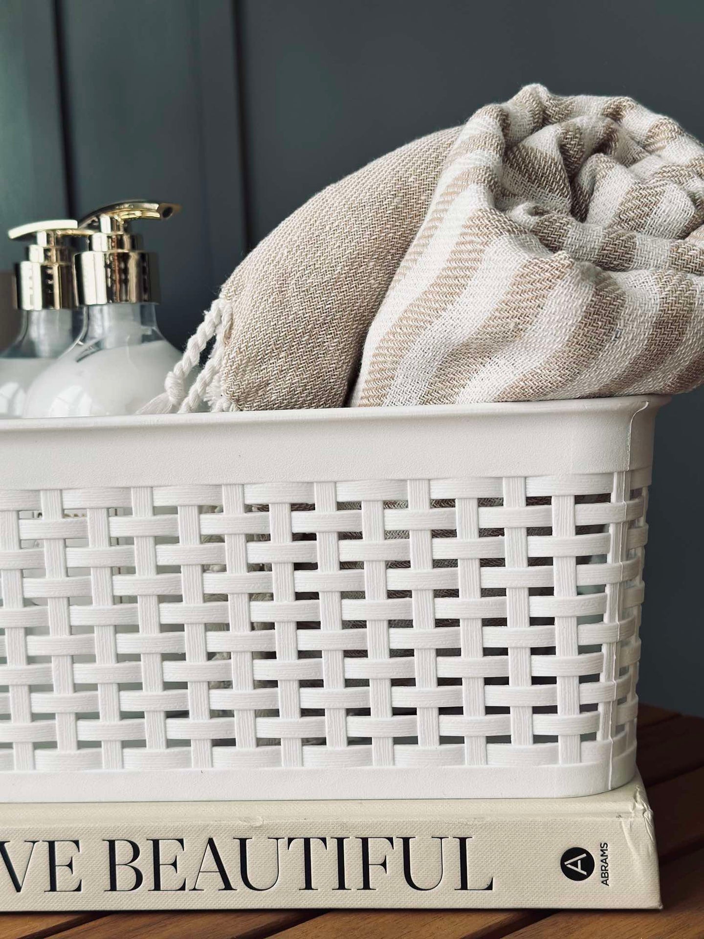 Förvaringslåda Vit - Large