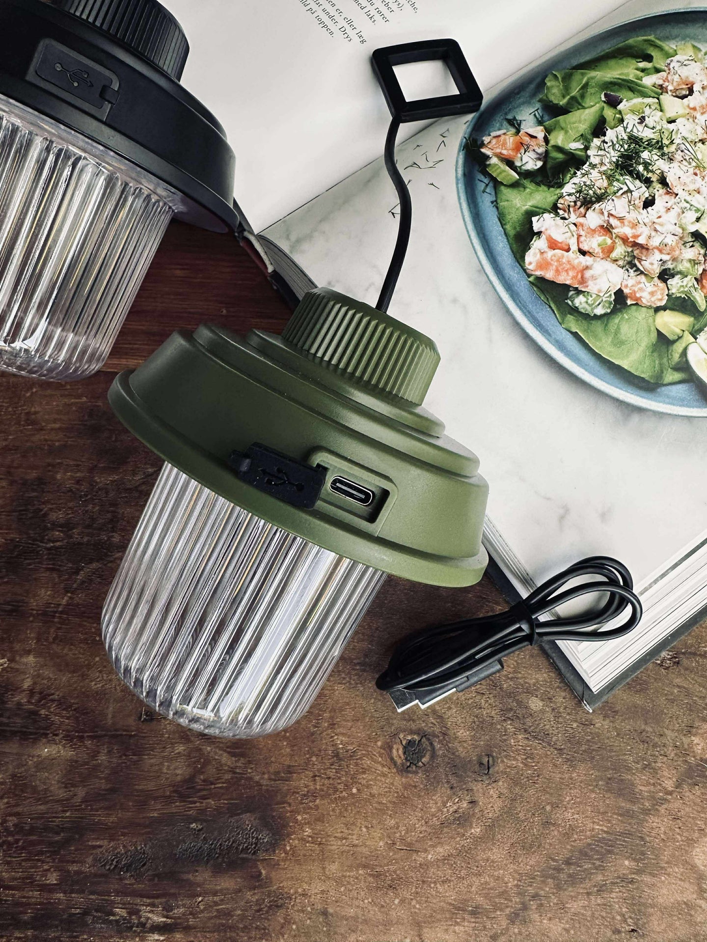 Campinglampa med sladd - Color mix