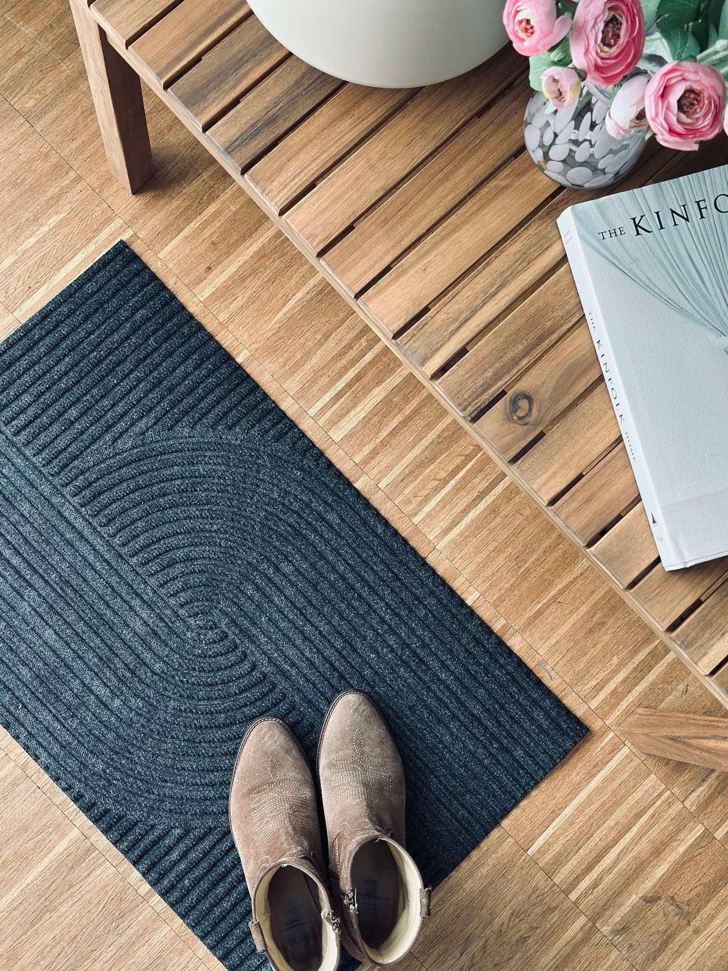 Dörrmatta Grafisk design - Gummi / kol