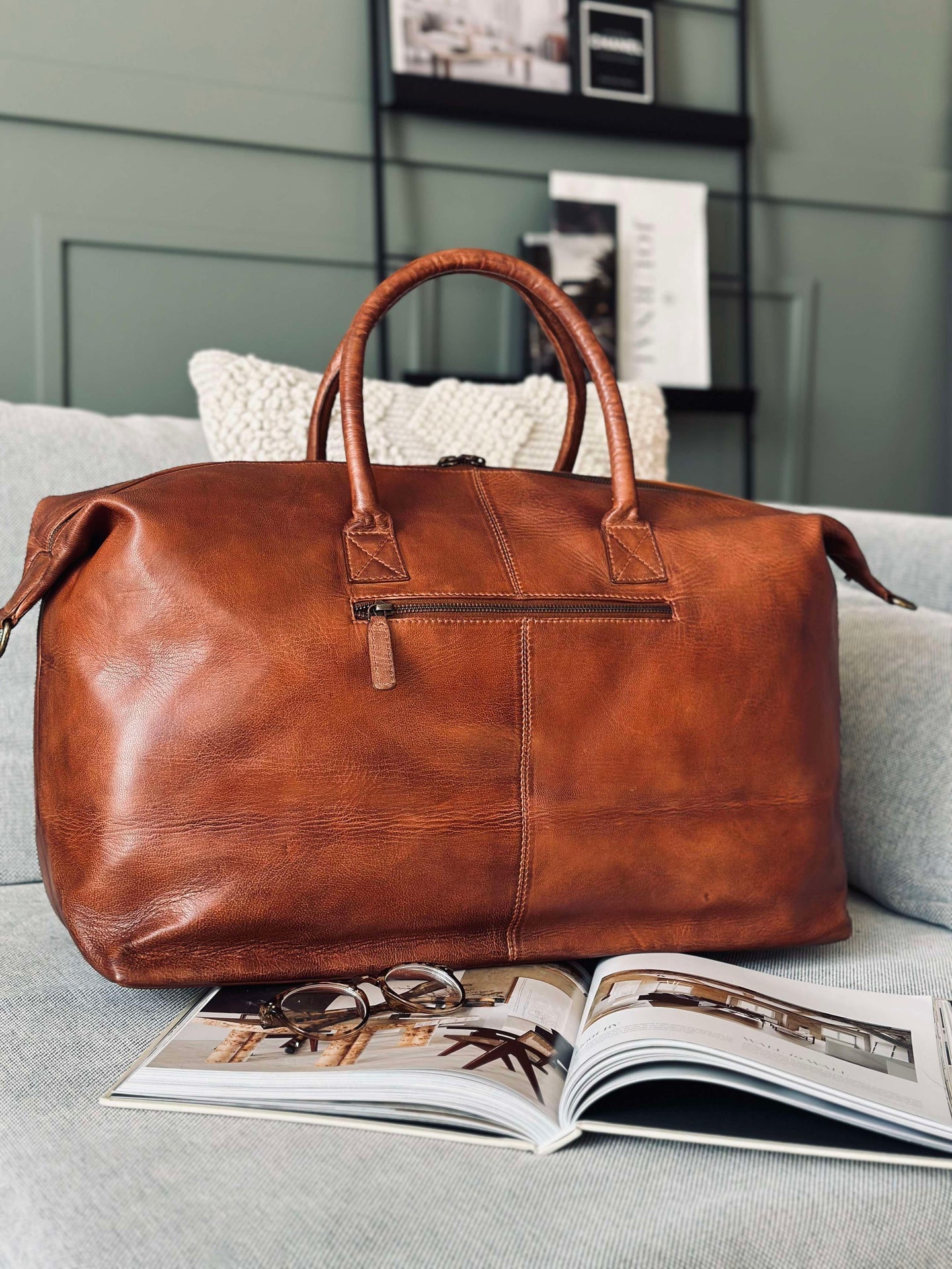 Weekendväska DEXTER - Cognac