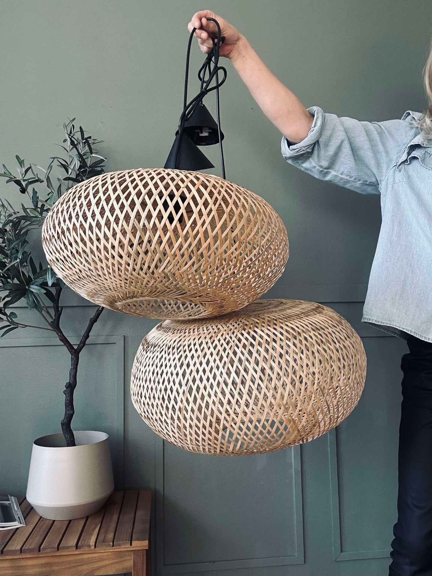 Lampa i bambu - Dia 45
