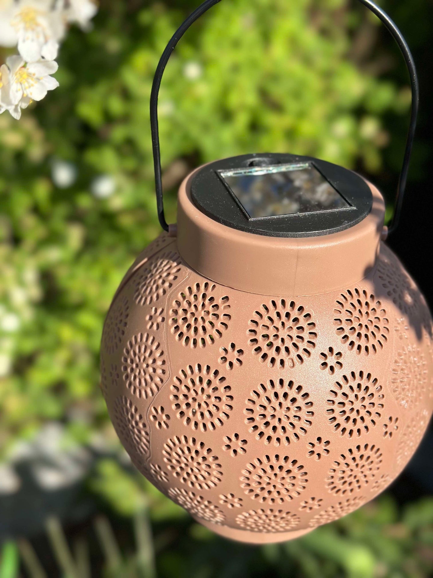 Lykta med upphängning FIONA - Gammalrosa