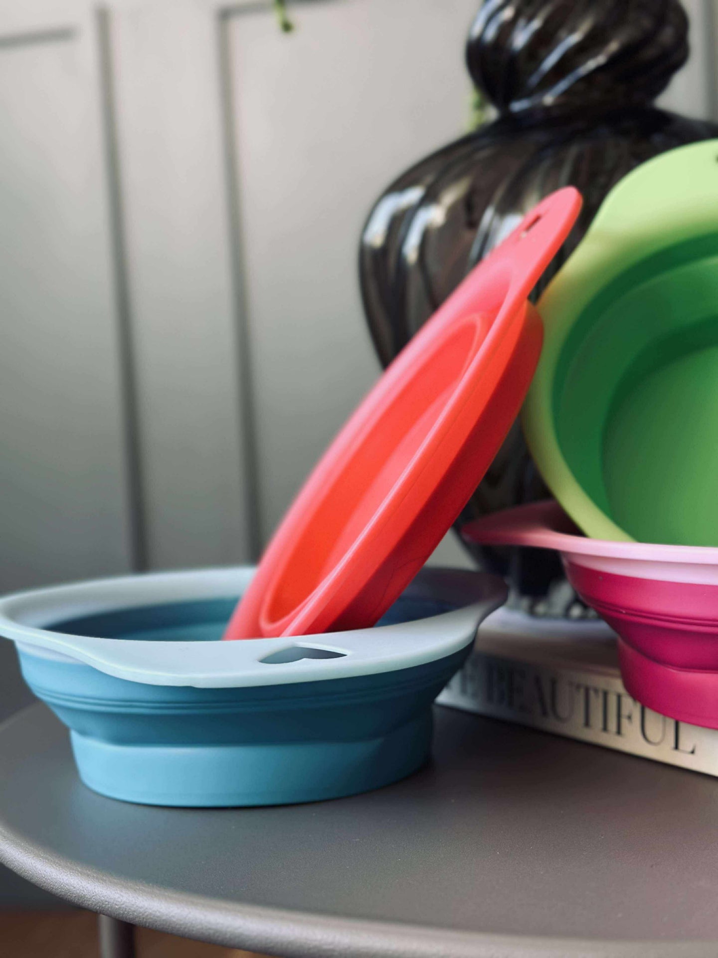 Hopfällbar Hundskål - Färgblandning