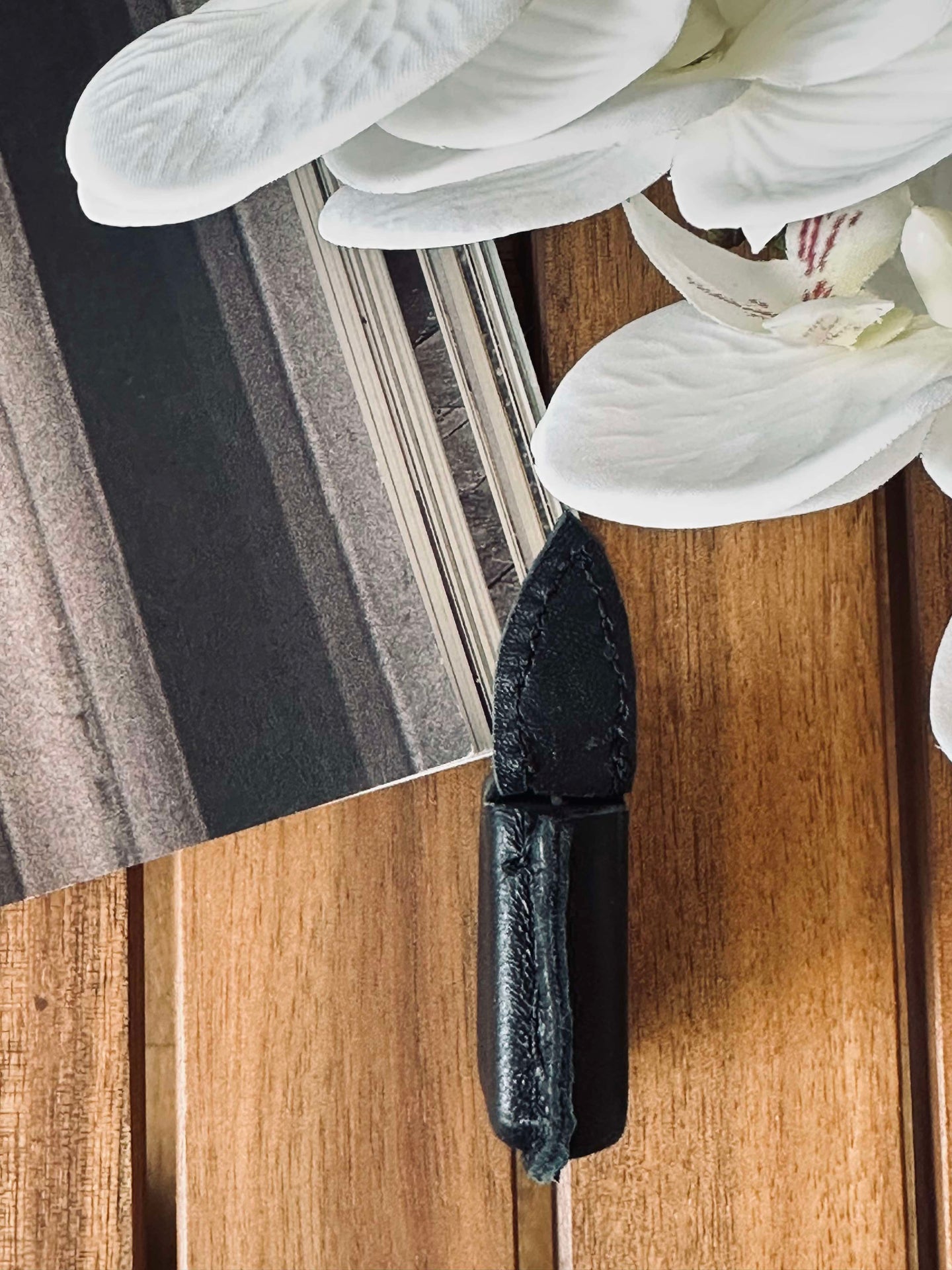 Måttband - Läder svart