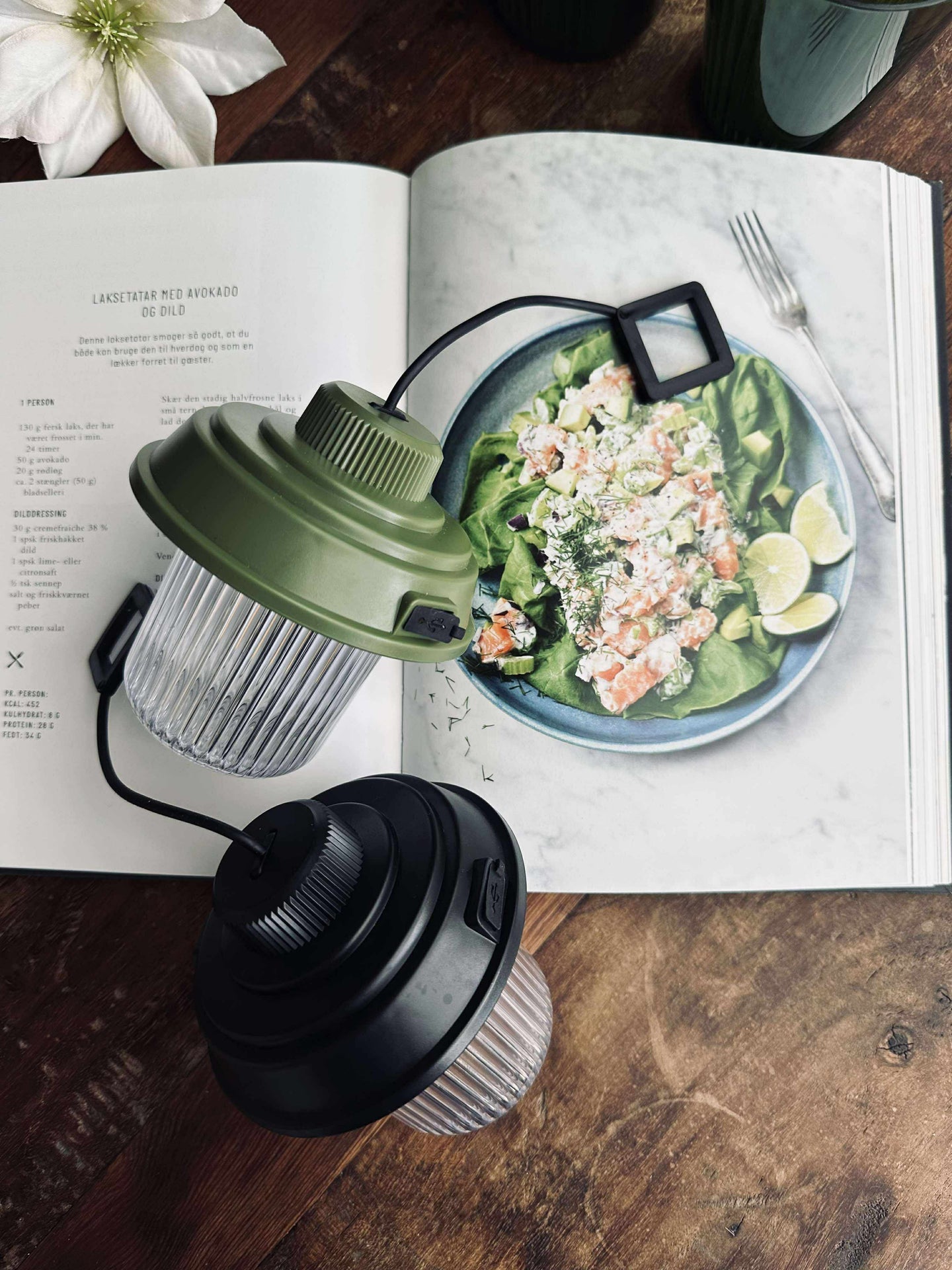 Campinglampa med sladd - Color mix