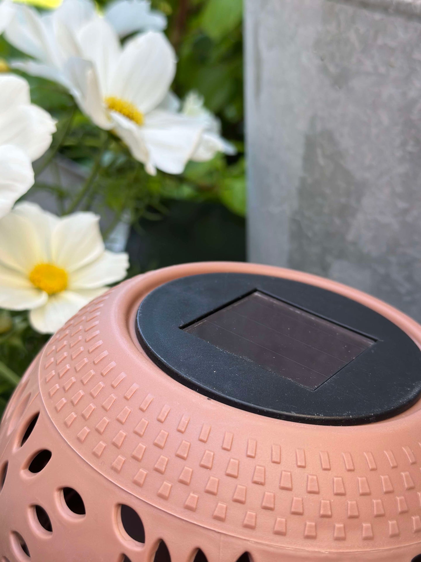 Solcellslykta FIONA - Gammalrosa