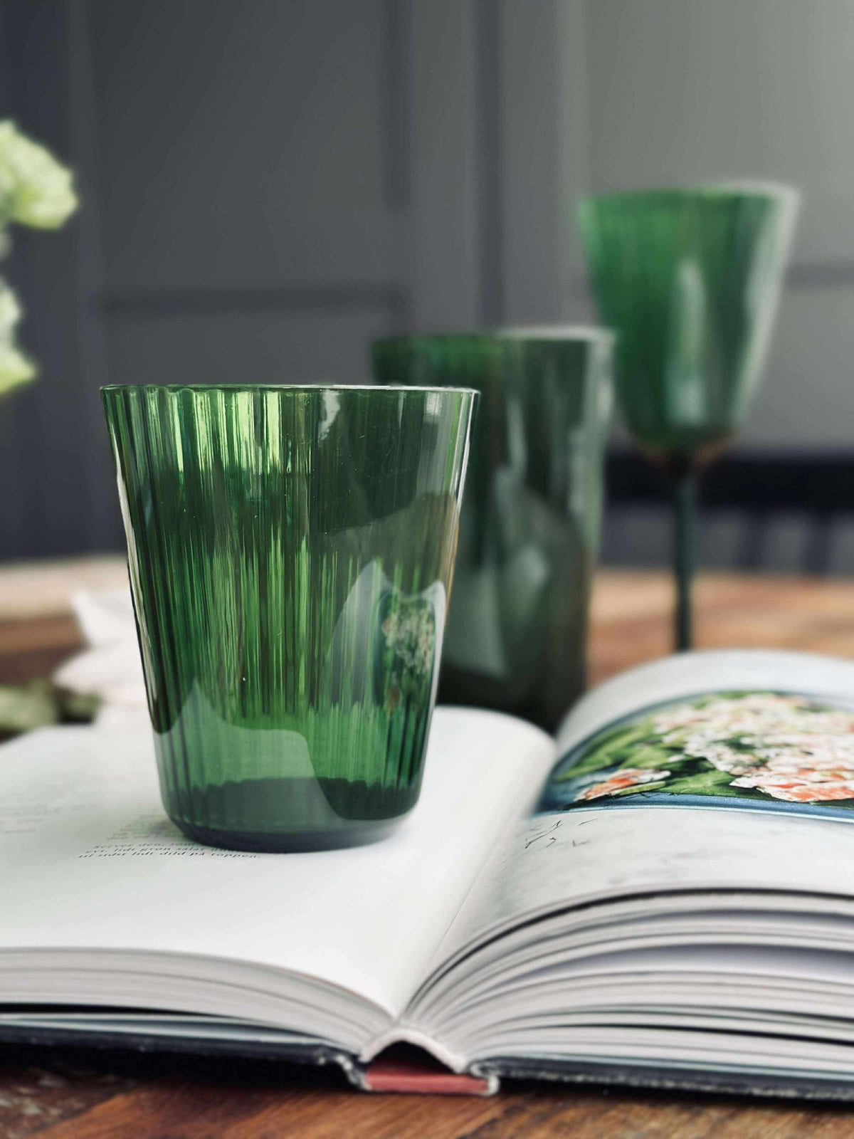 Glas Claire 300 ml. Grön - 2 st.