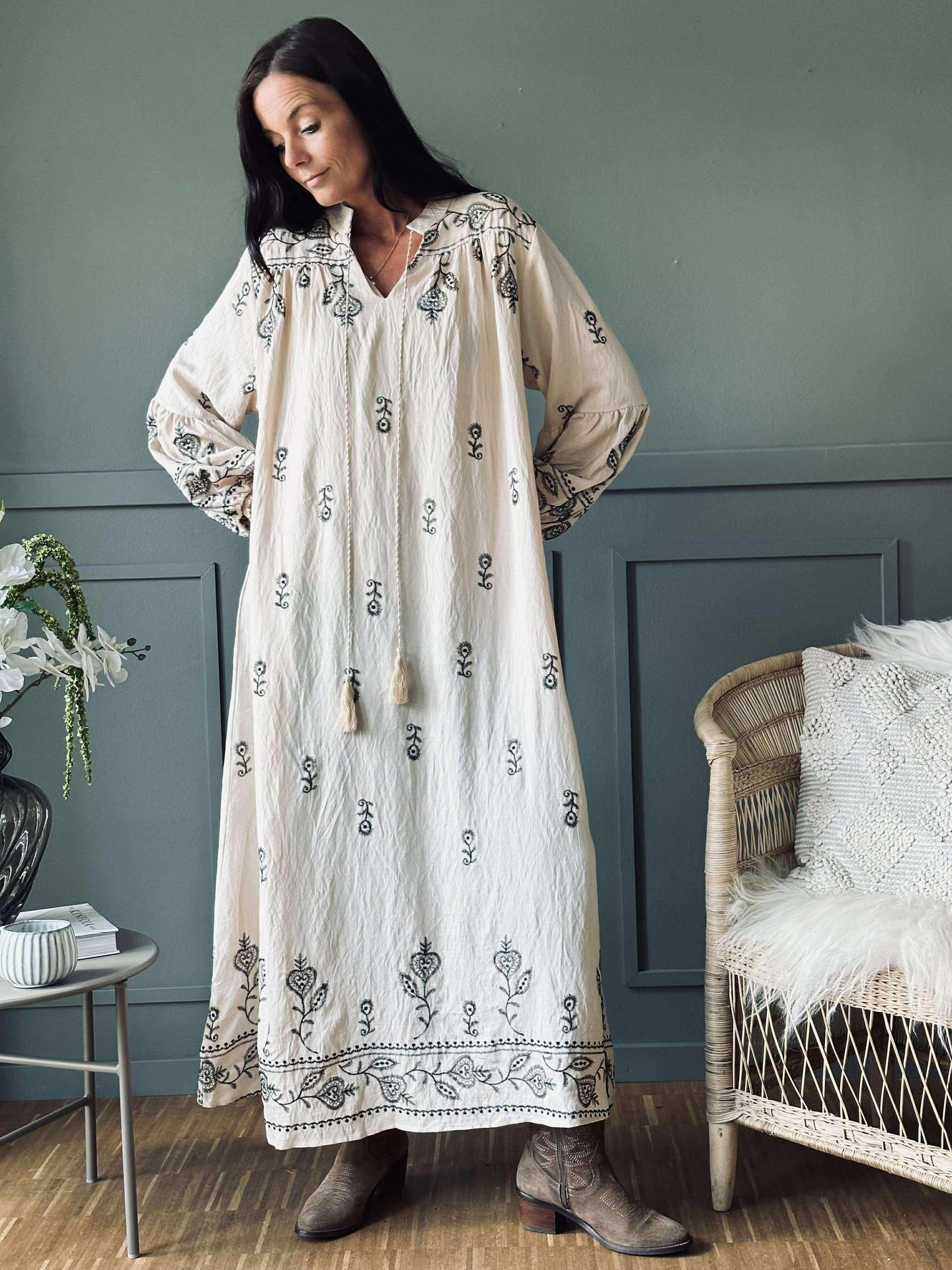 Klänning Embroidery boheme