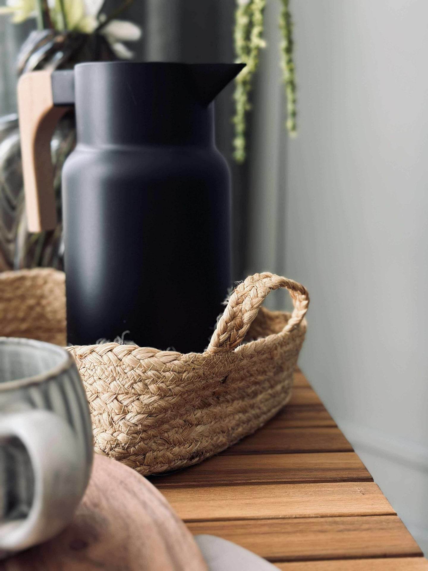 Korg med handtag - Jute