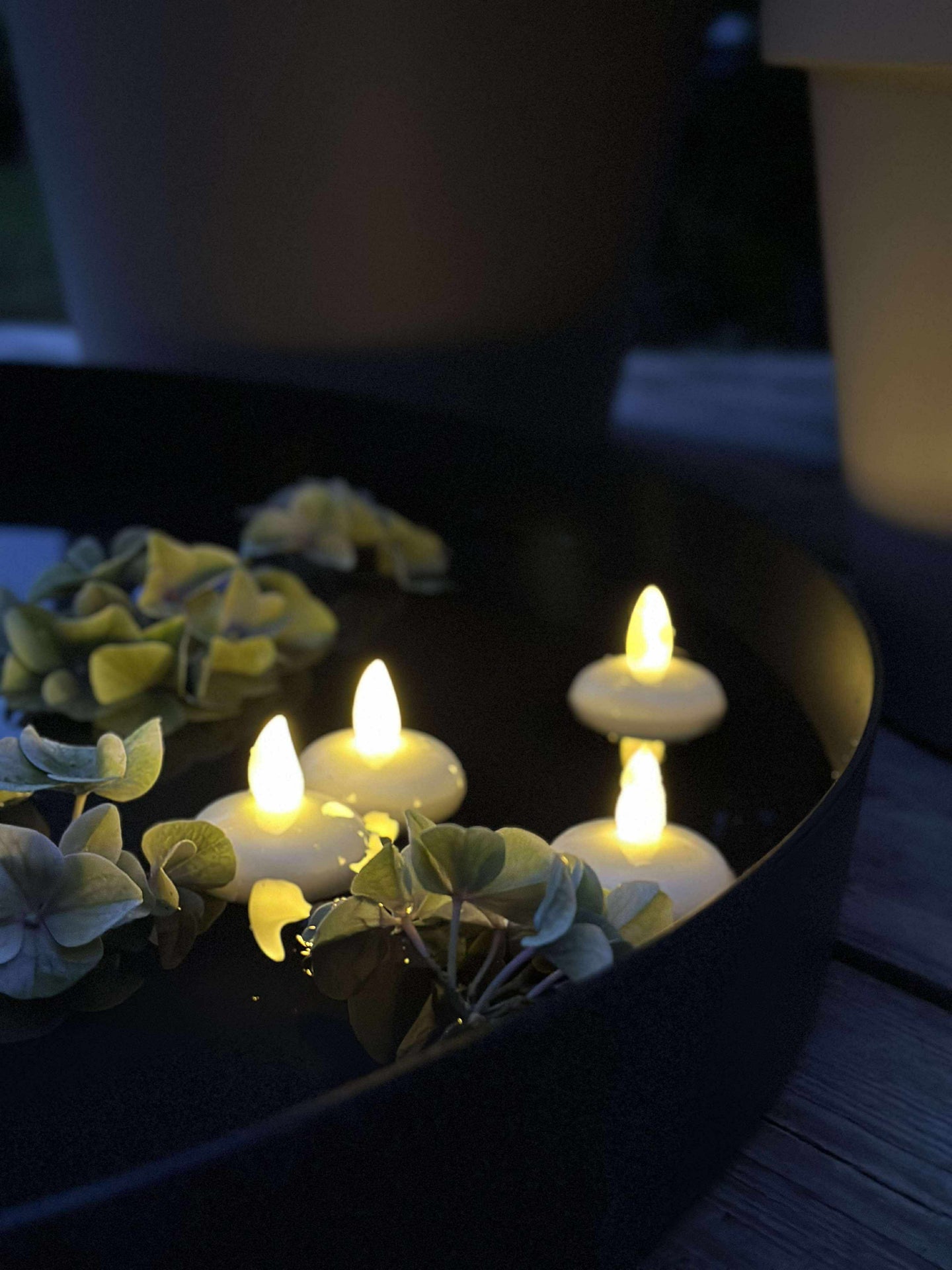 Flytande ljus - Set med 4 st.