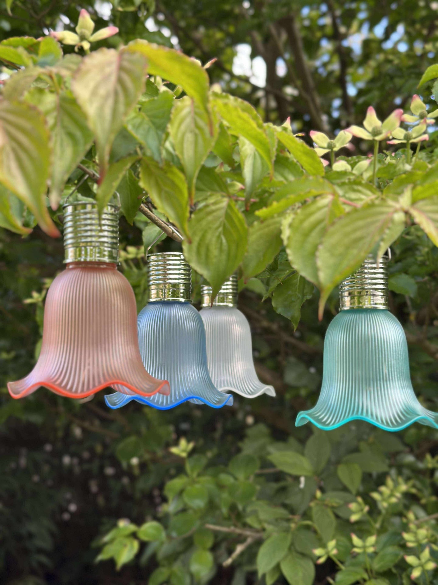 Pendel flower med Solceller - Aqua