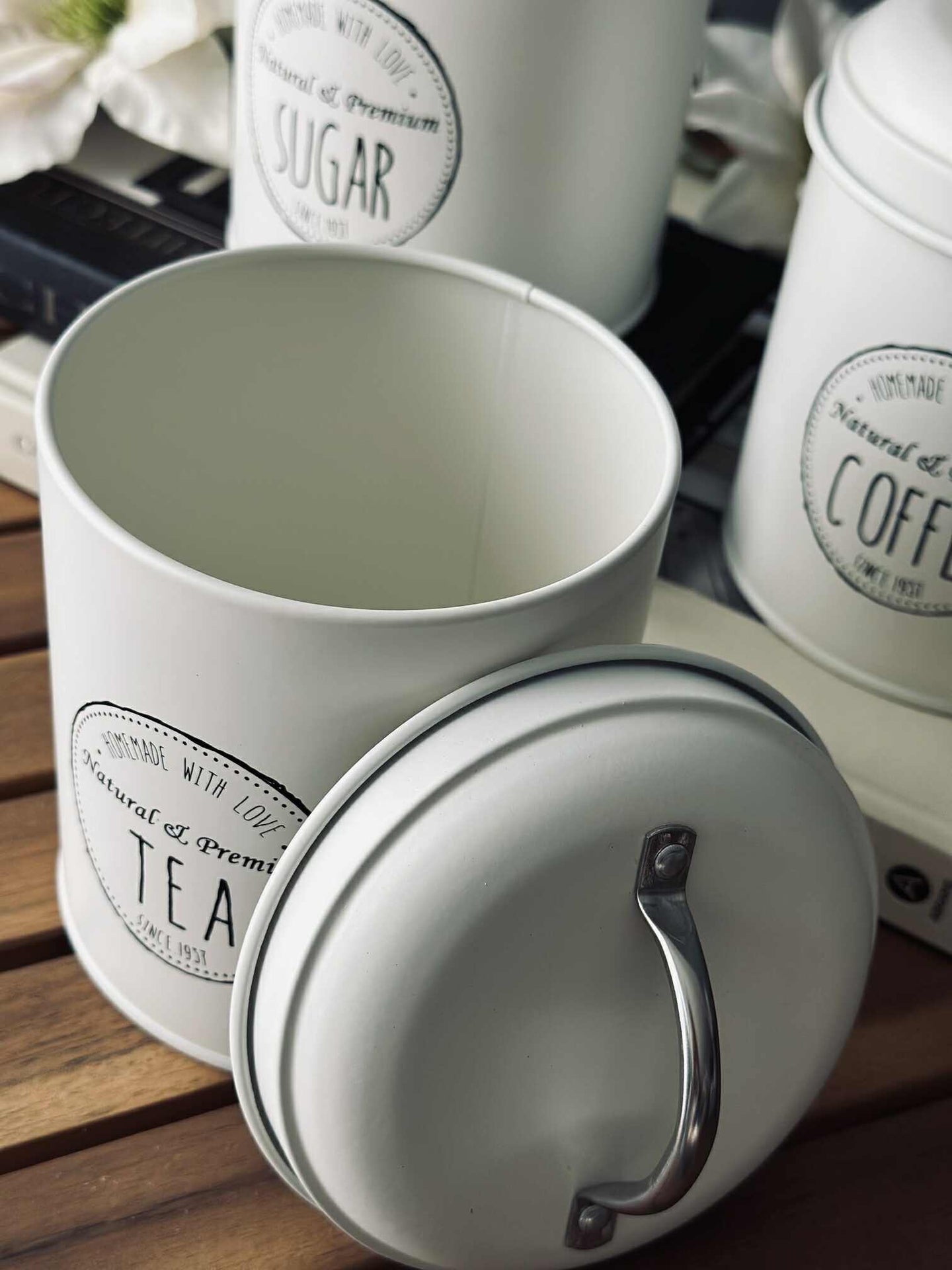 Förvaringsburkar 3 st - Kräm