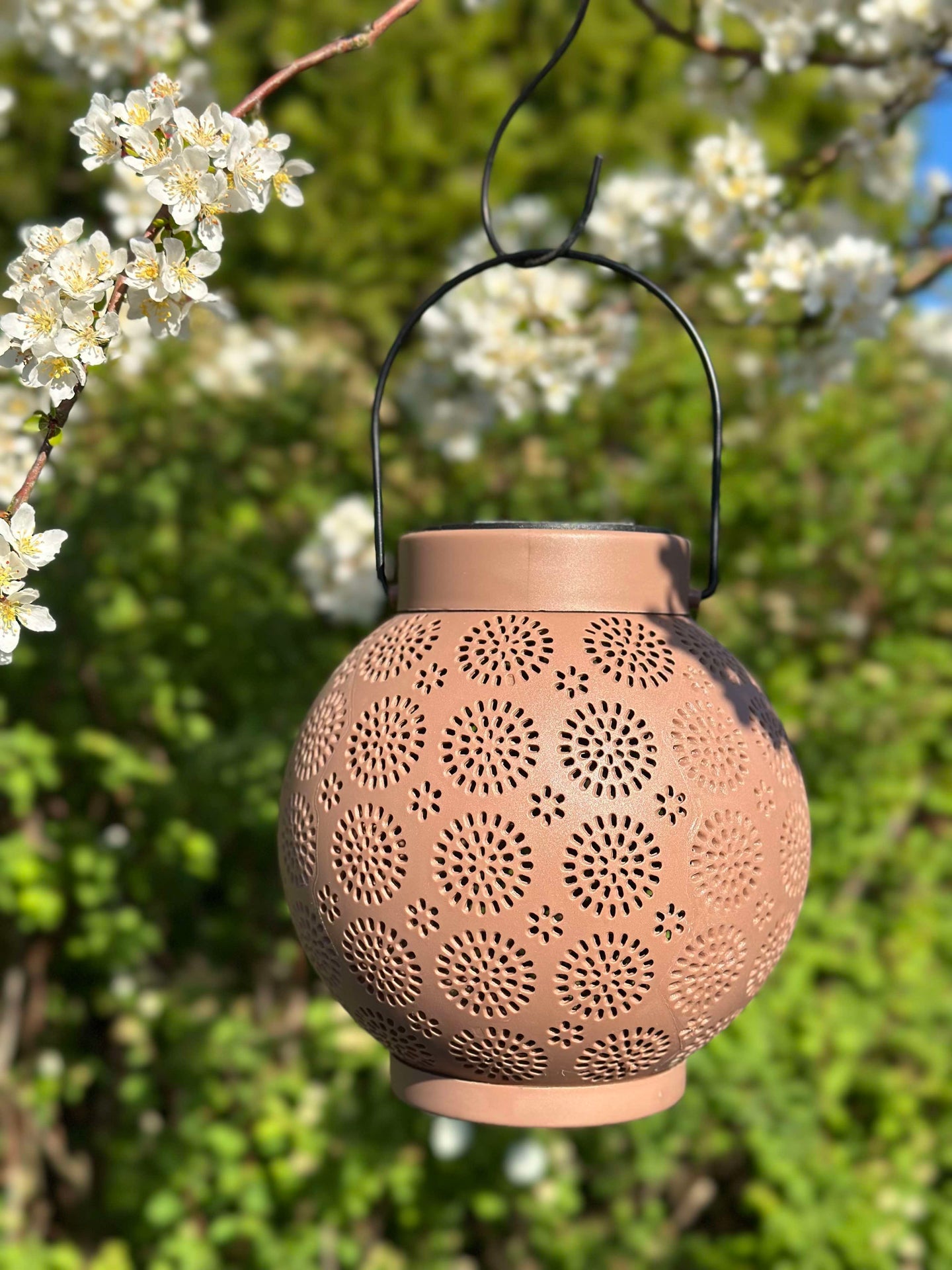 Lykta med upphängning FIONA - Gammalrosa