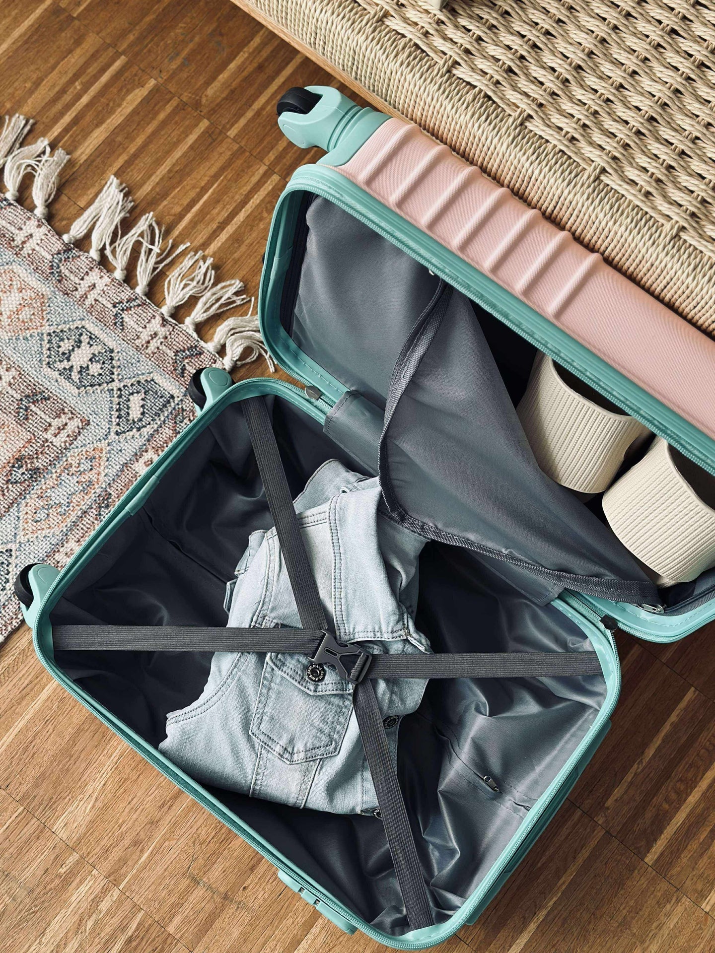 Trolley-koffert - ROSE / MINT