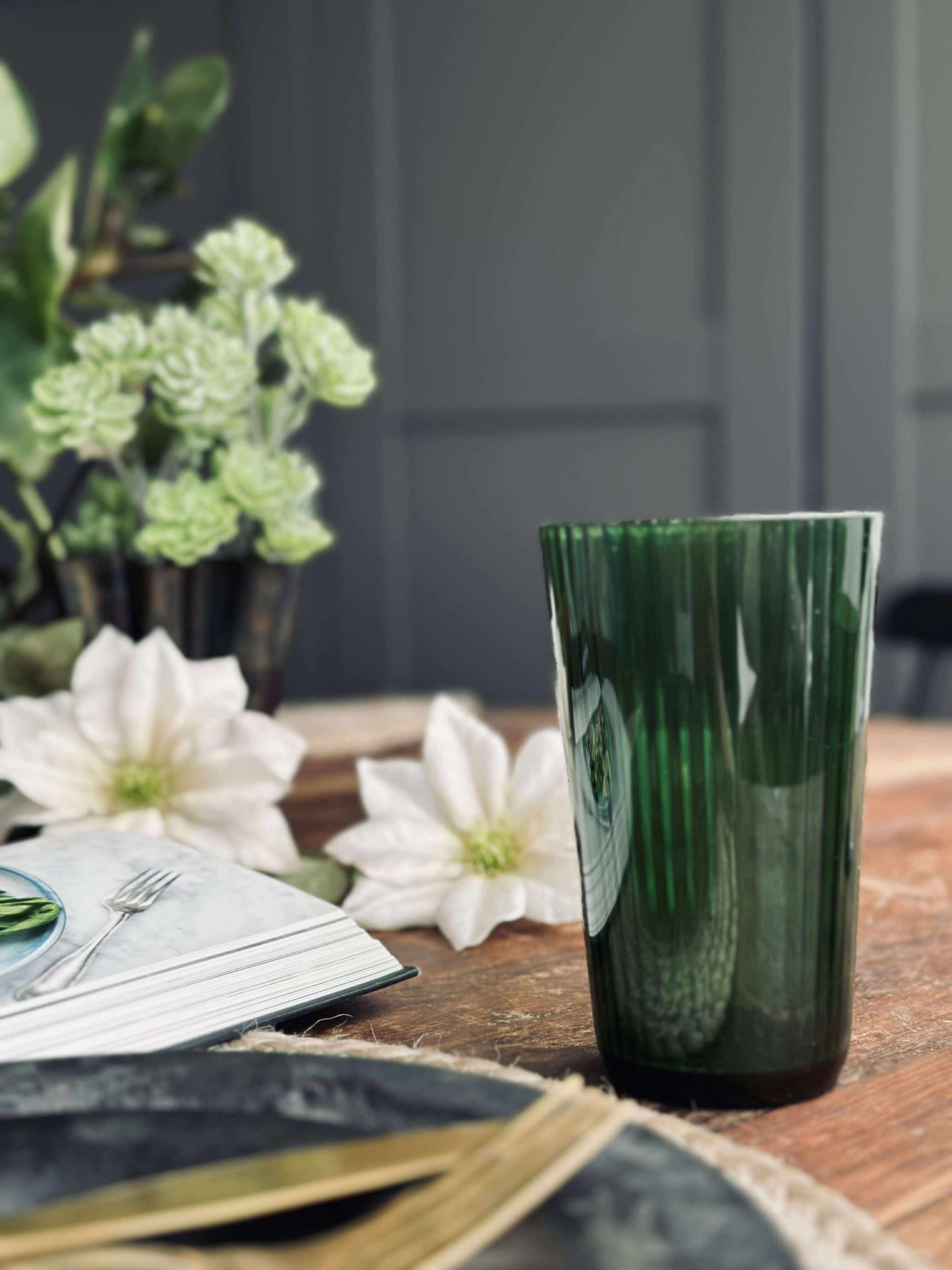 Glas Claire 500ml. Grön - 2 st.