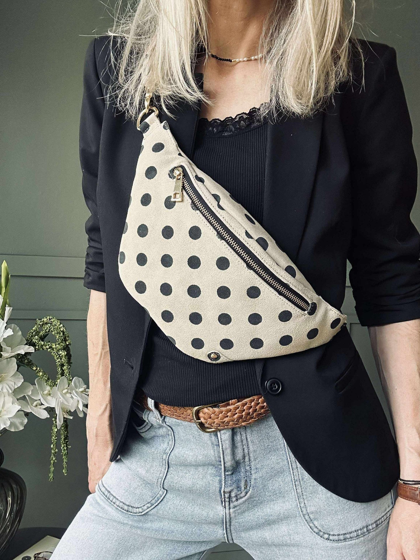 Bumbag Aura - Black dots