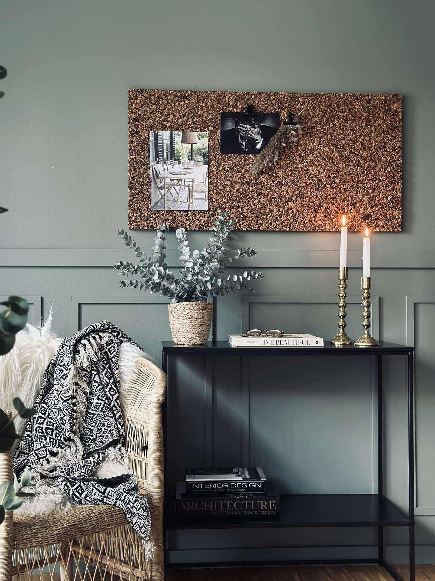 Korkplatta - Rustik anslagstavla 2 cm