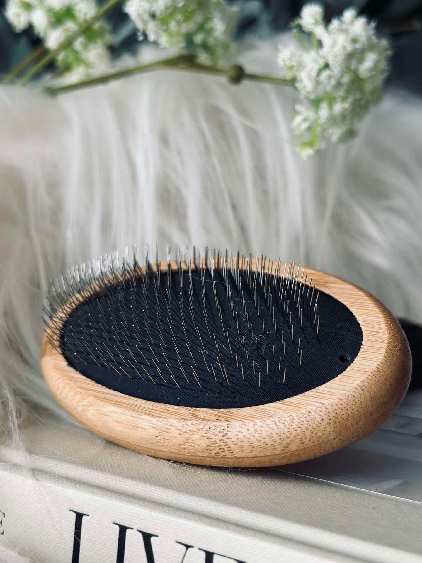 Borste för lammskinn och husdjur