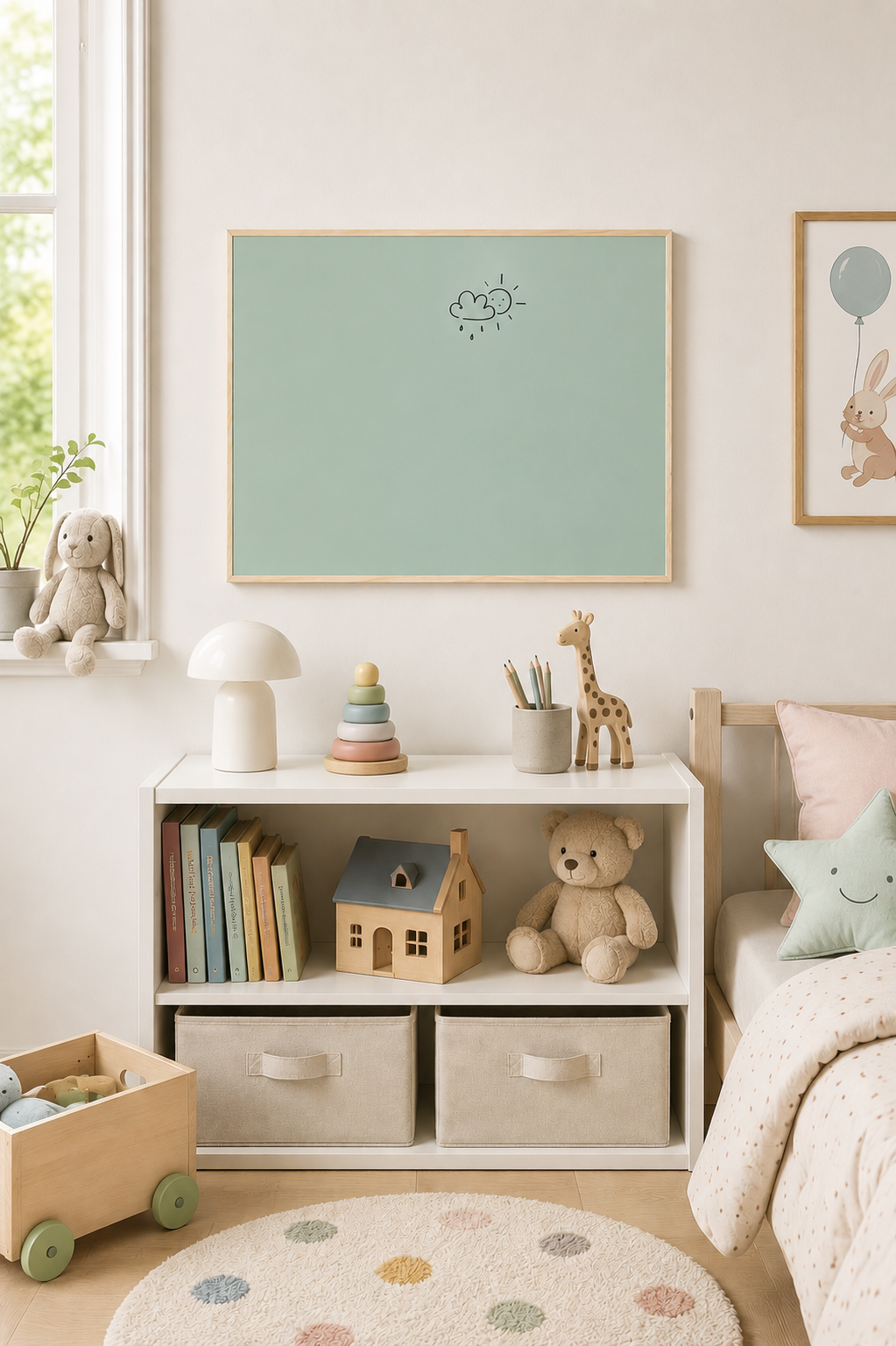 Magnetisk whiteboard - Grön