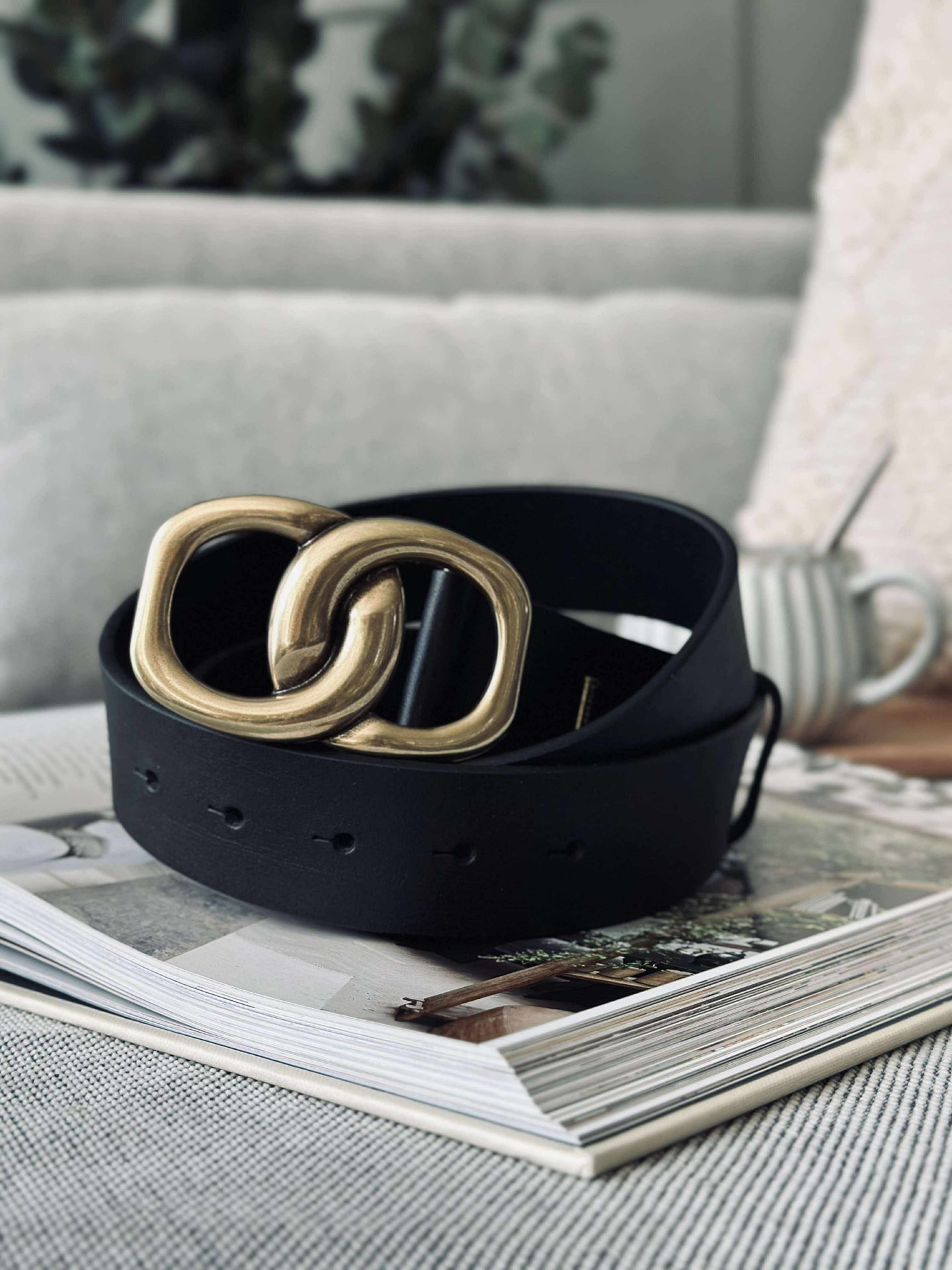 Jeansbälte - Svart