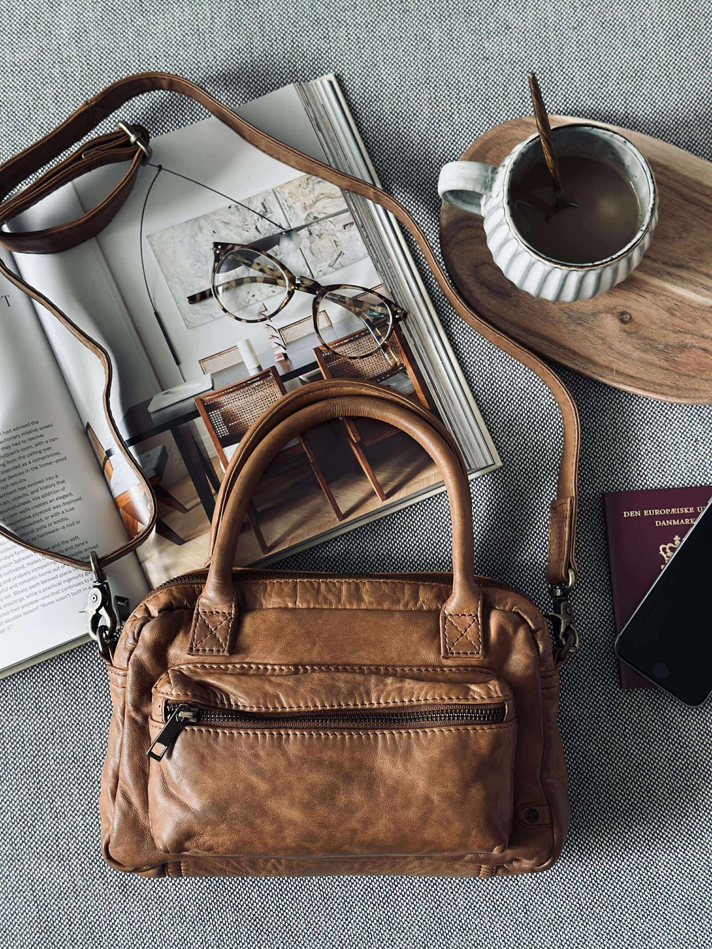 Crossbody BINE - Cognac