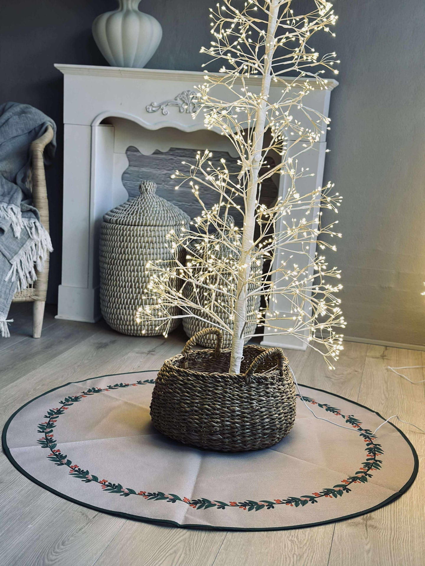 Julgransmatta 100 cm