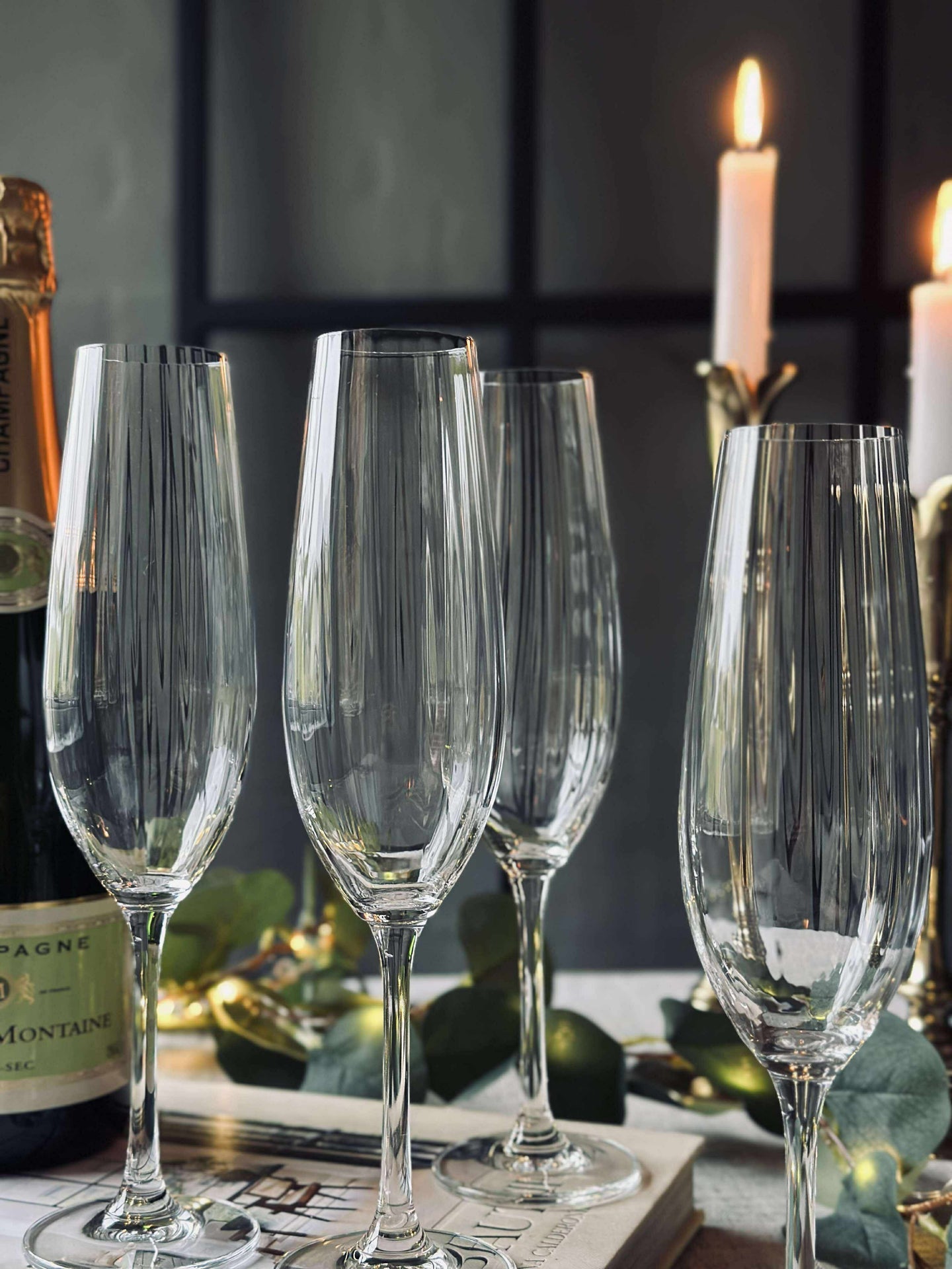 Champagneglas CRYSTAL - Set med 4 st.