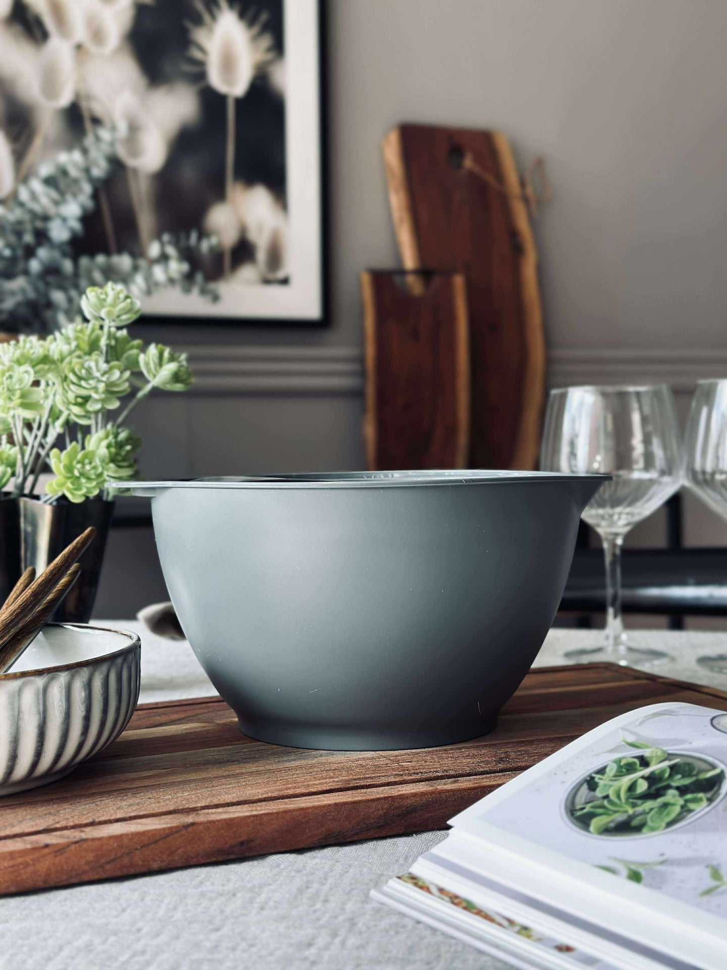 Grå Rörskålar - Set om 3