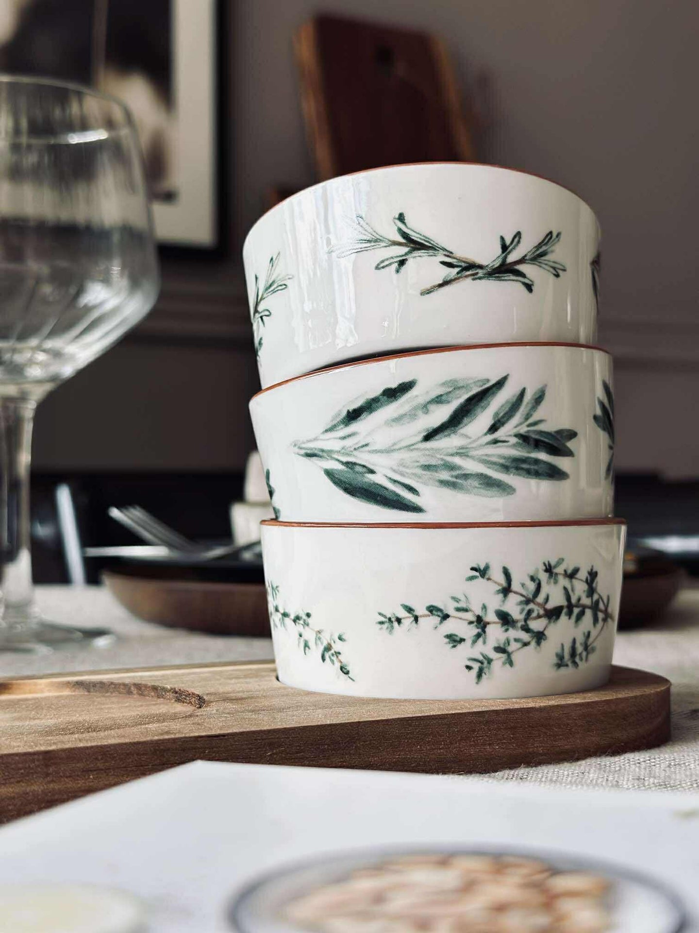 Tapas - 3 skålar och fat