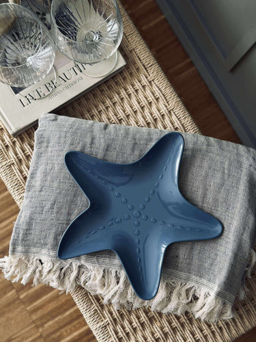 Tallrik melamin - Blå sjöstjärna