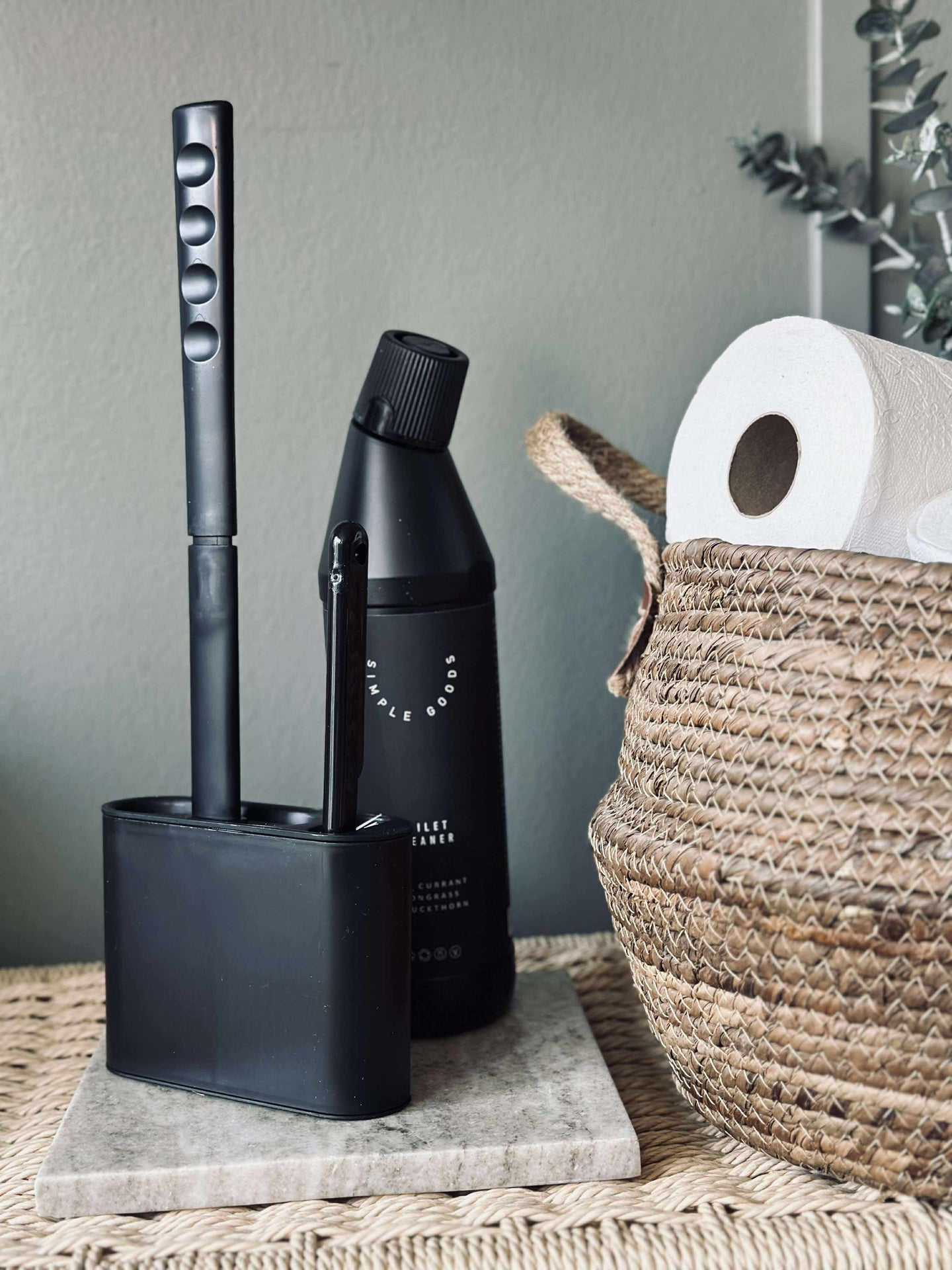 Toalettbörste Silikonset med 2 borstar