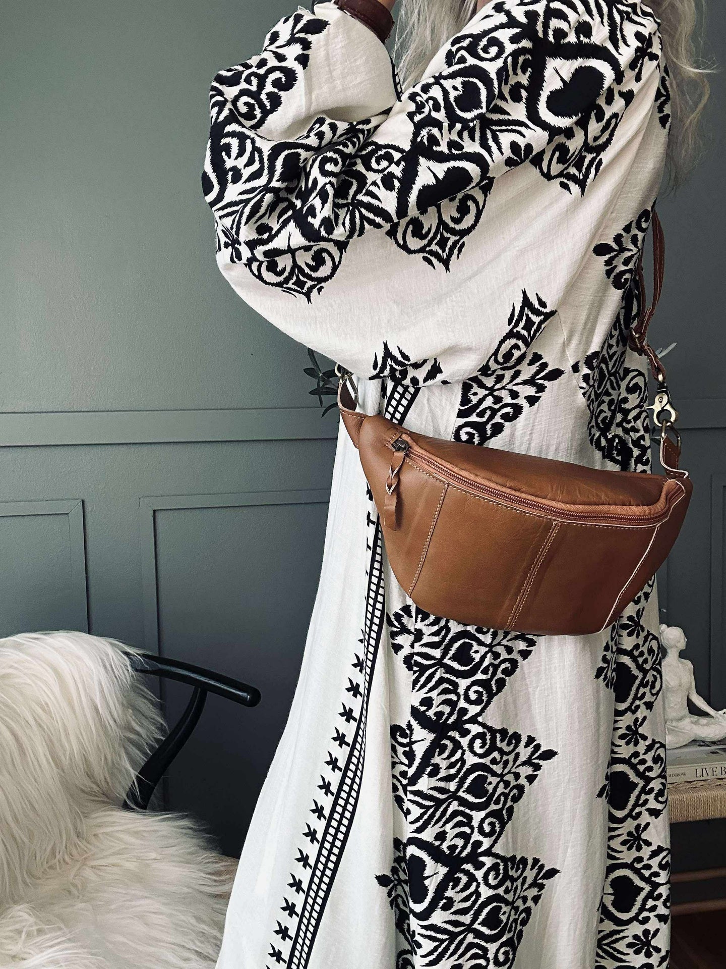 Midjeväska Anna - Cognac