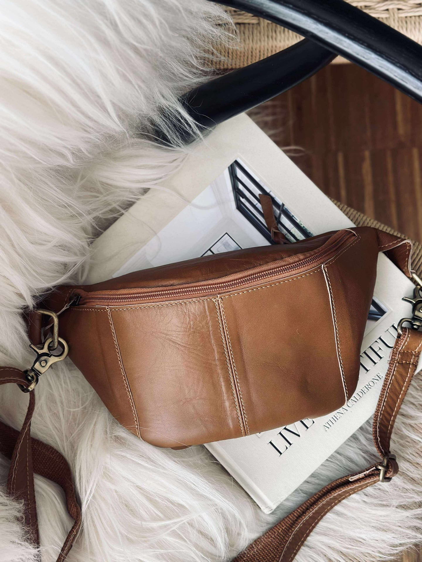 Midjeväska Anna - Cognac