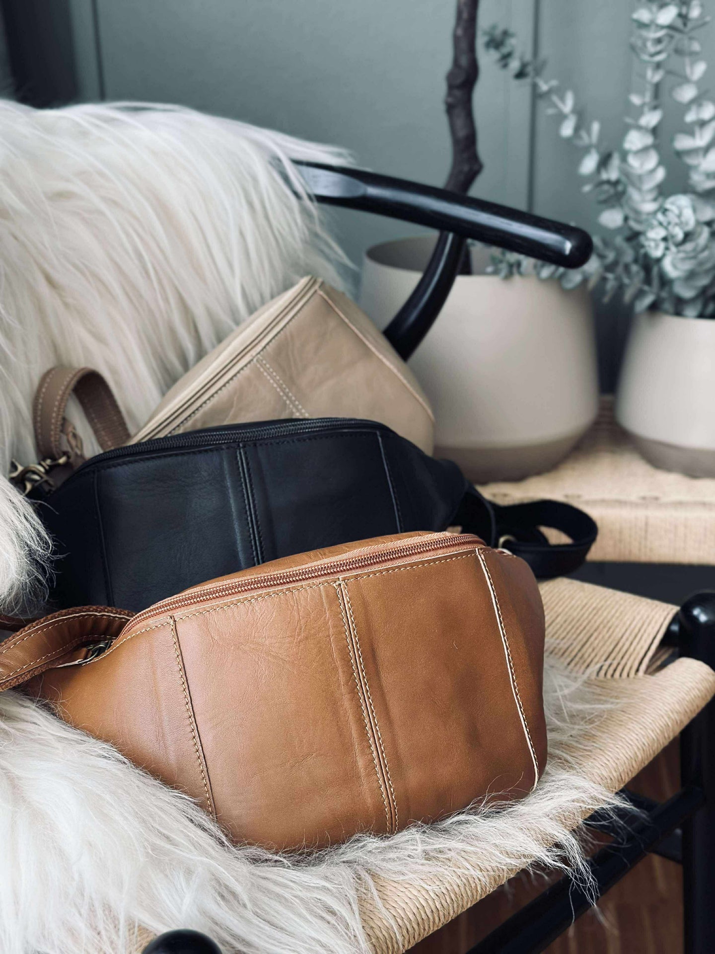 Midjeväska Anna - Cognac