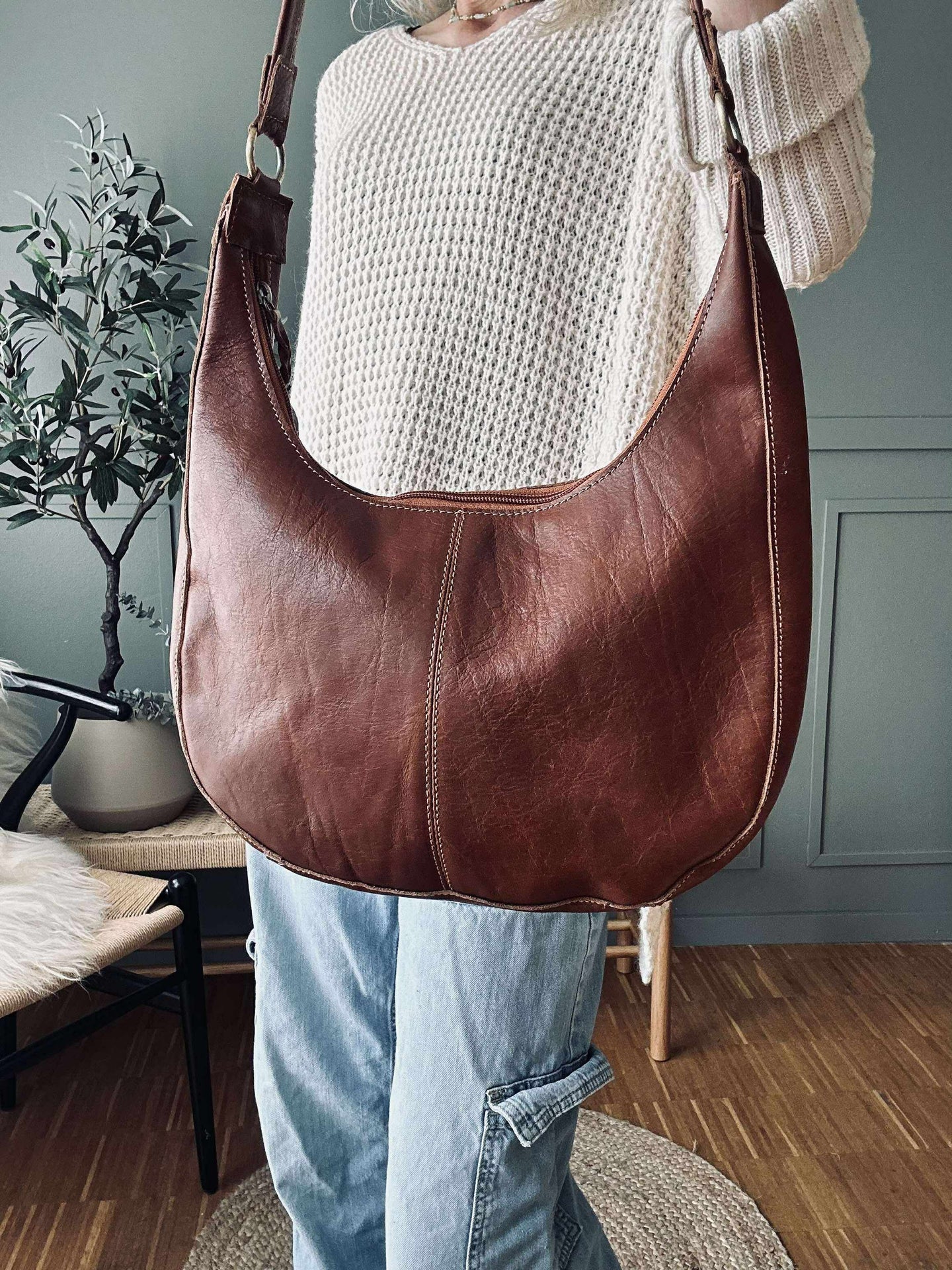 Axelväska Alicia - Cognac