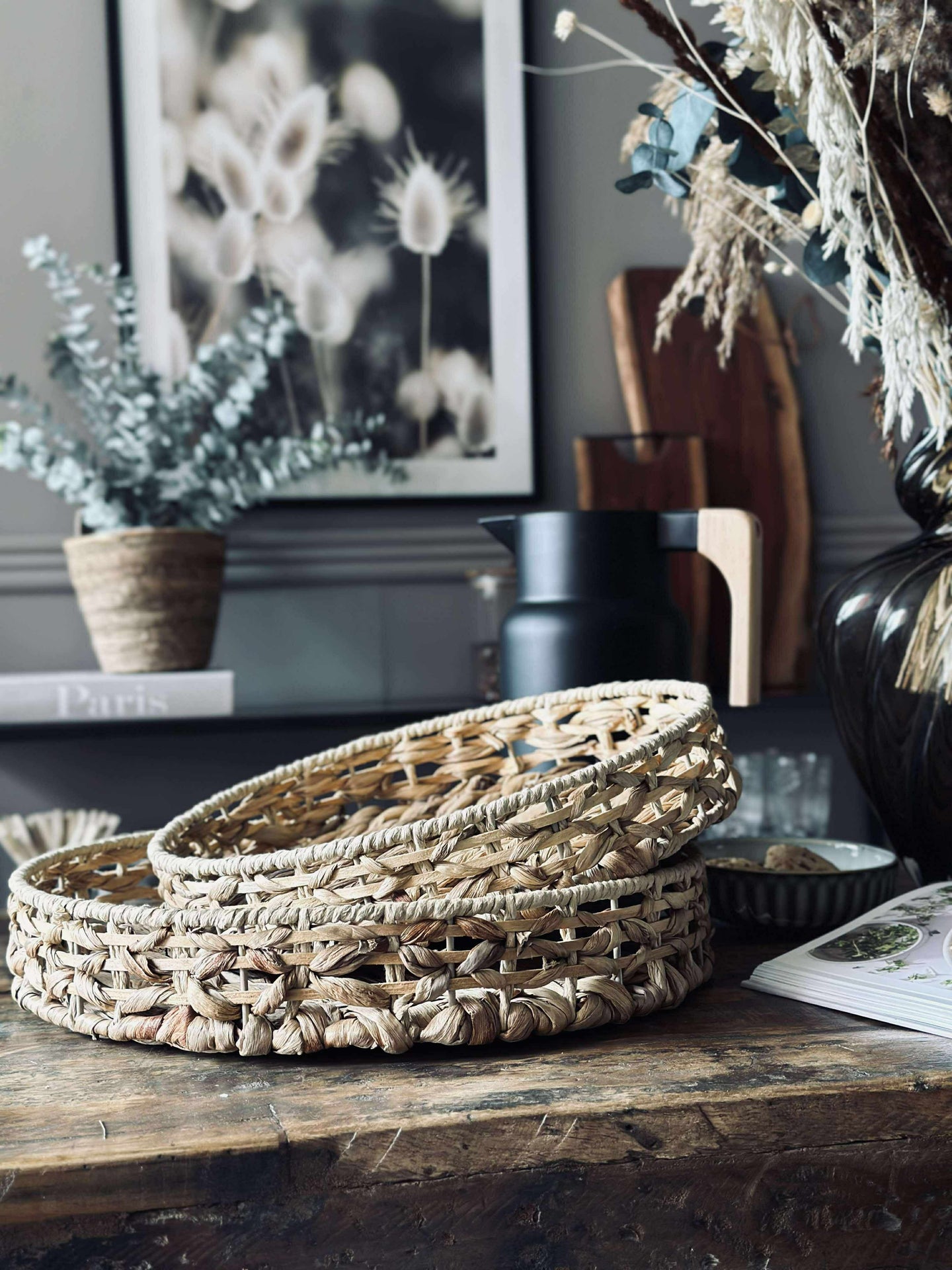 Bricka i vattenhyacint - Dia 30cm