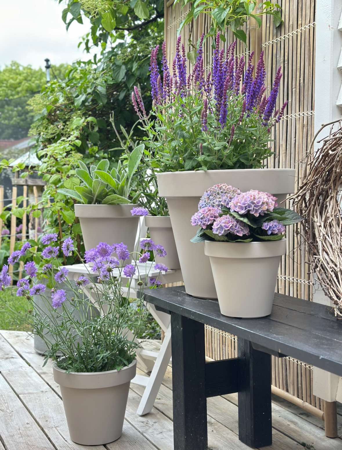 Kruka dia 20cm - Återvunnen Beige