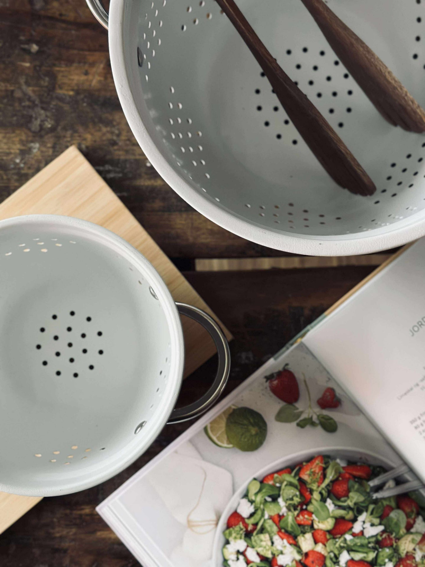 Durkslag - 17 cm Vit