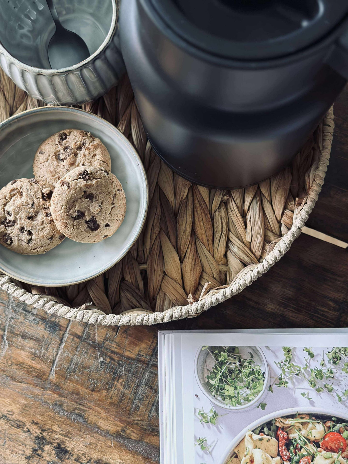 Bricka i vattenhyacint - Dia 30cm