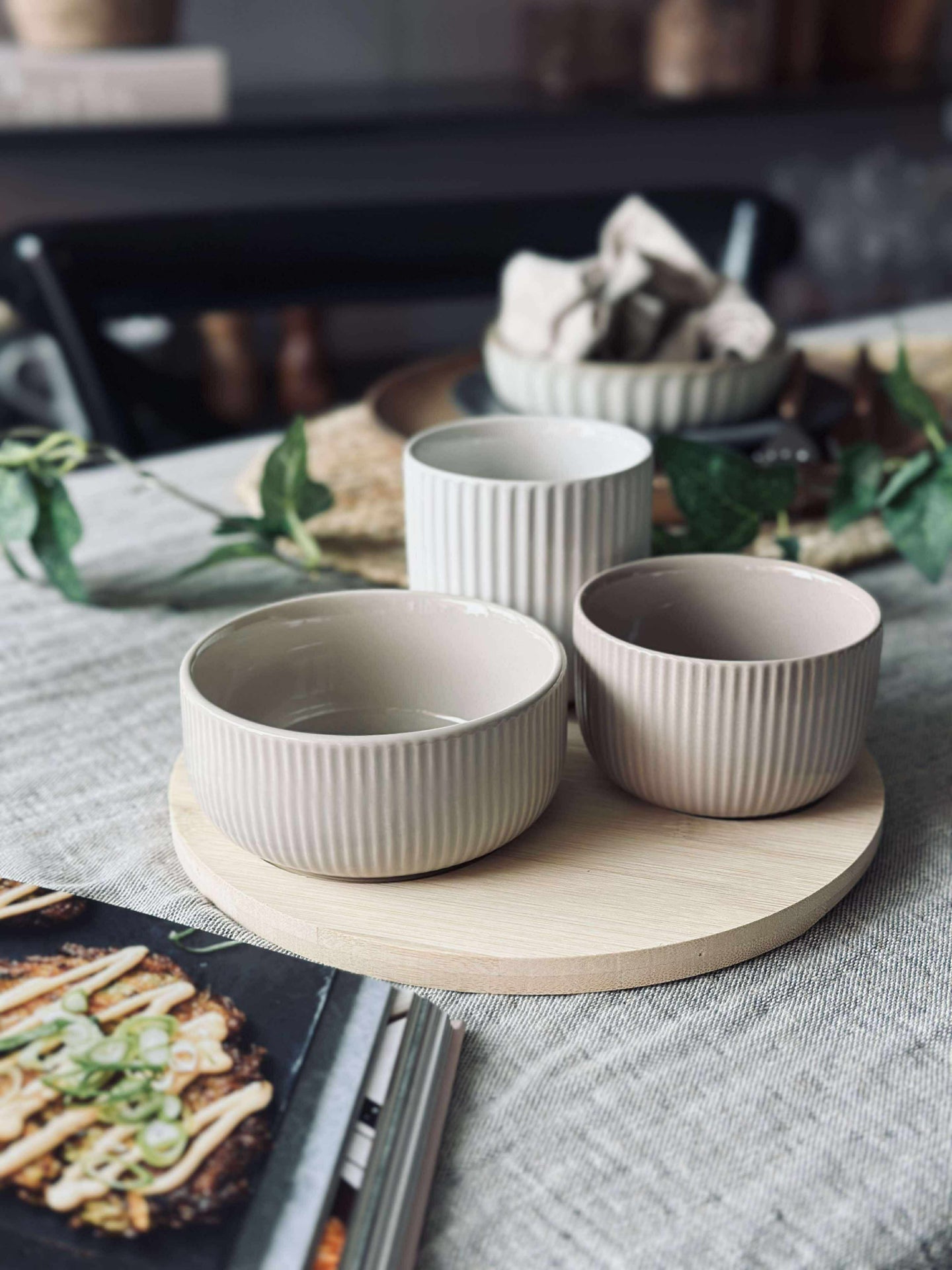 Tapas - 3 skålar och fat