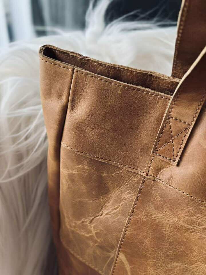 Shopper - Cognac / svart