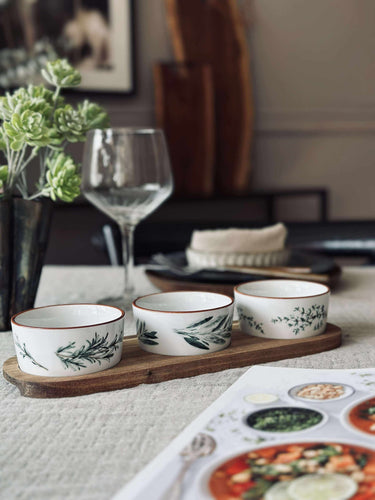 Tapas - 3 skålar och fat