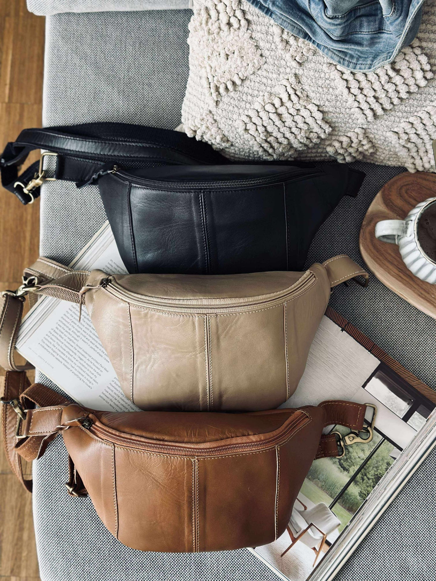 Midjeväska Anna - Cognac