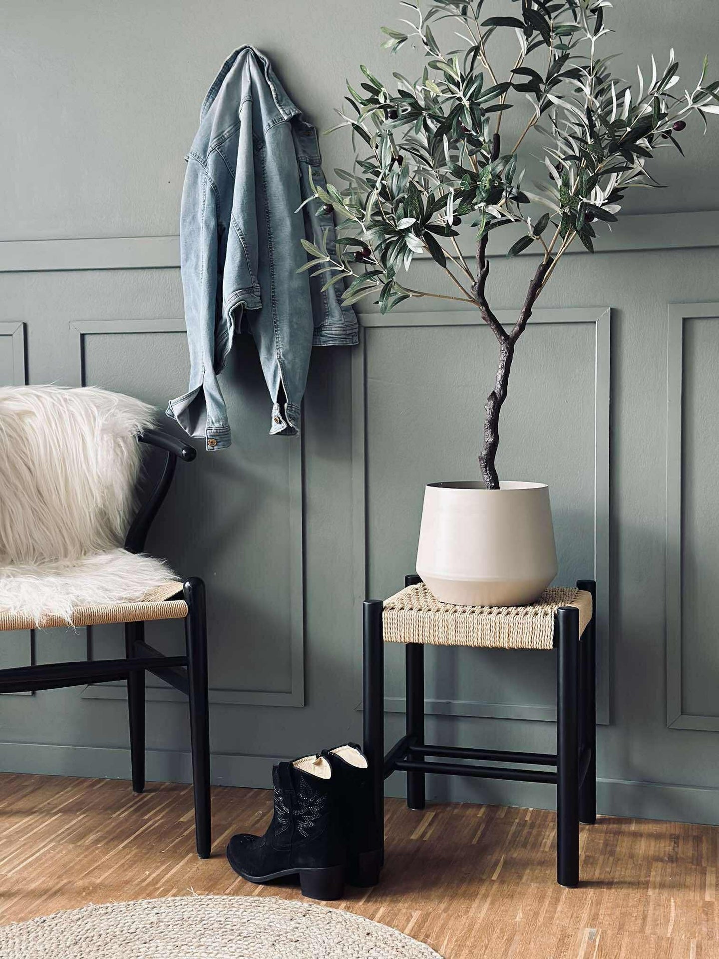 Pall Bok natur / svart