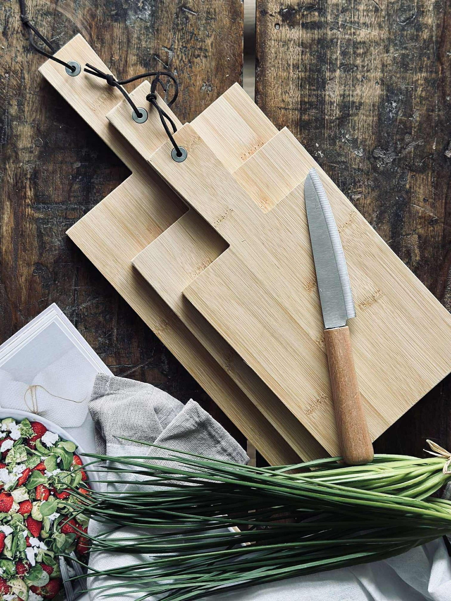 Skärbräda - 3 st. Bambus