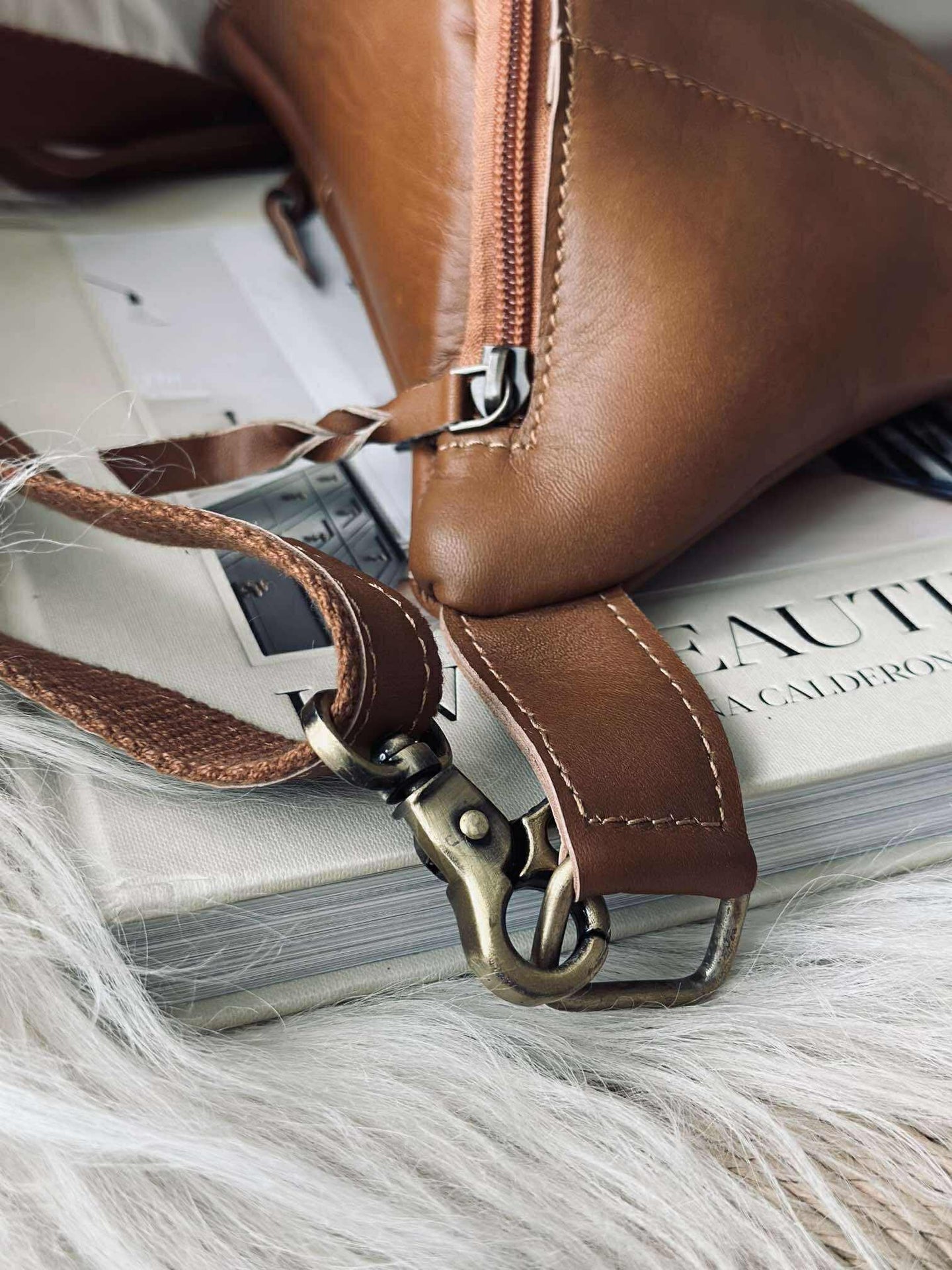 Midjeväska Anna - Cognac