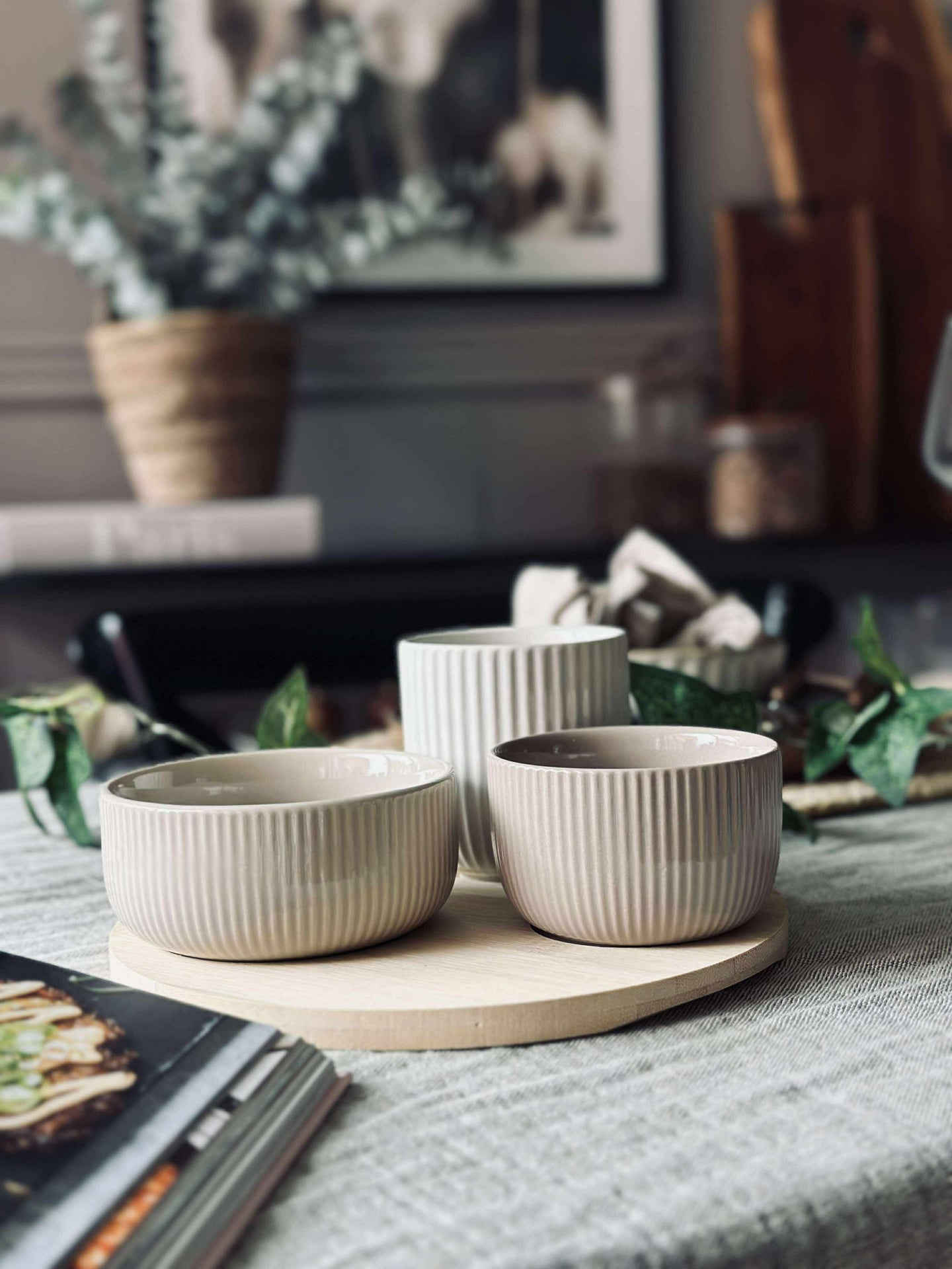 Tapas - 3 skålar och fat