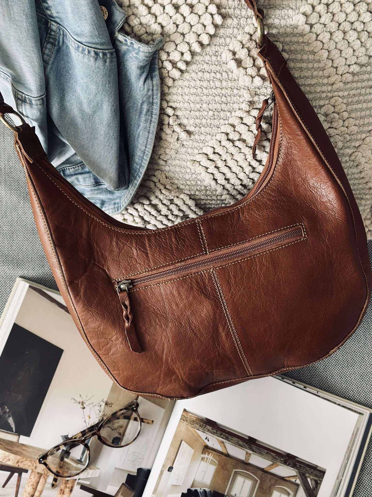 Axelväska Alicia - Cognac